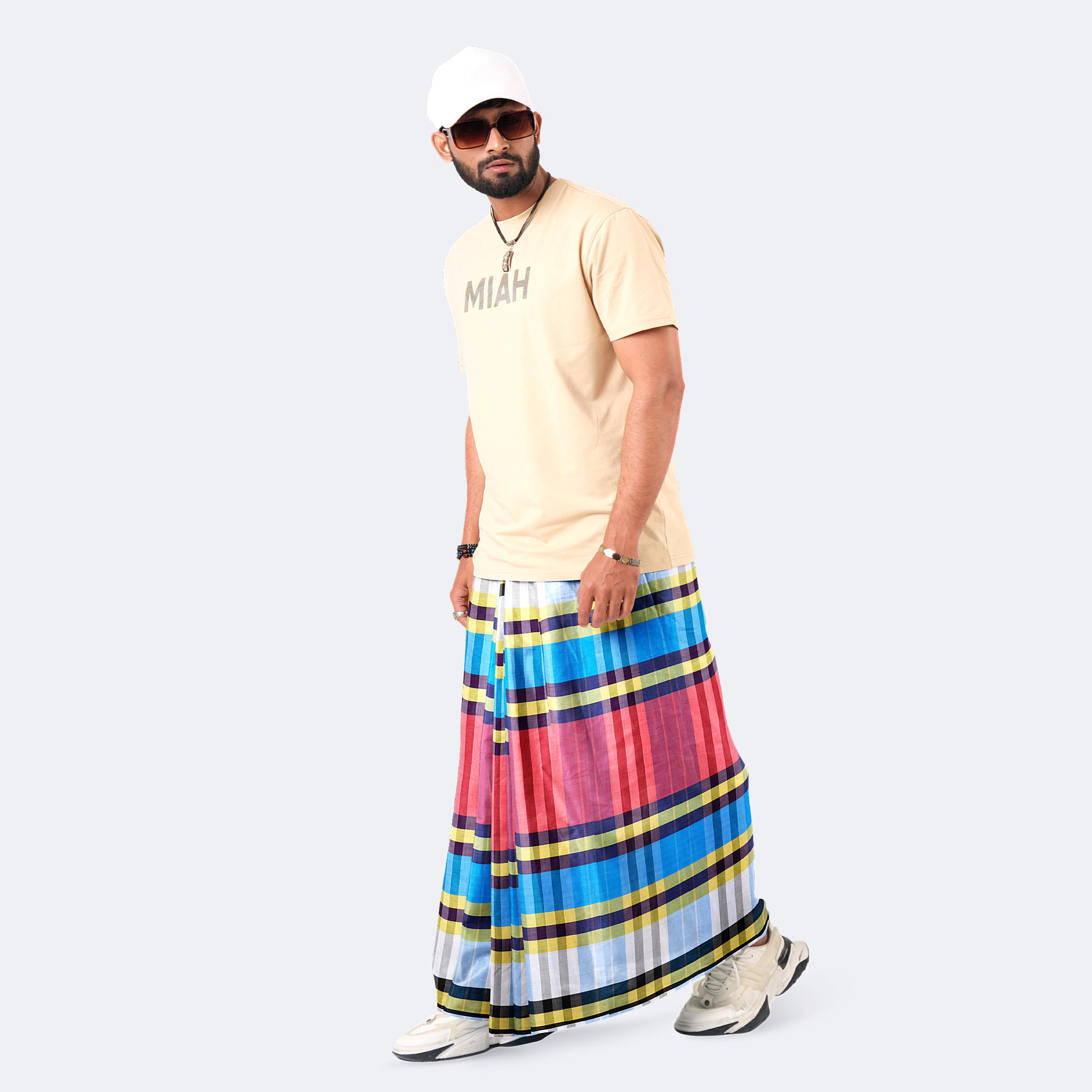 Soft Colorful Stripe Cotton Lungi - Latest