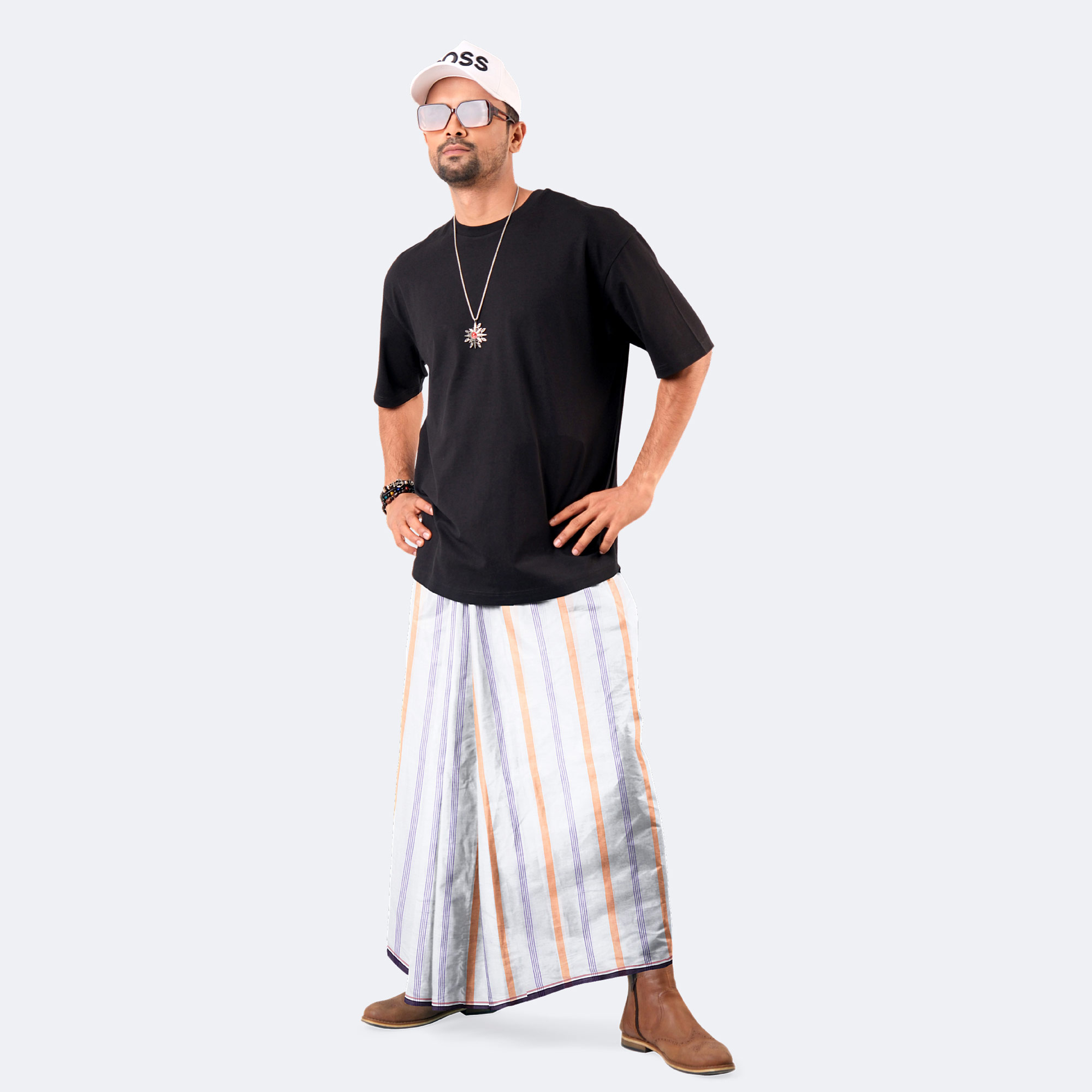 Men’s Everyday Wear Check Cotton 100%  Lungi - Antorik