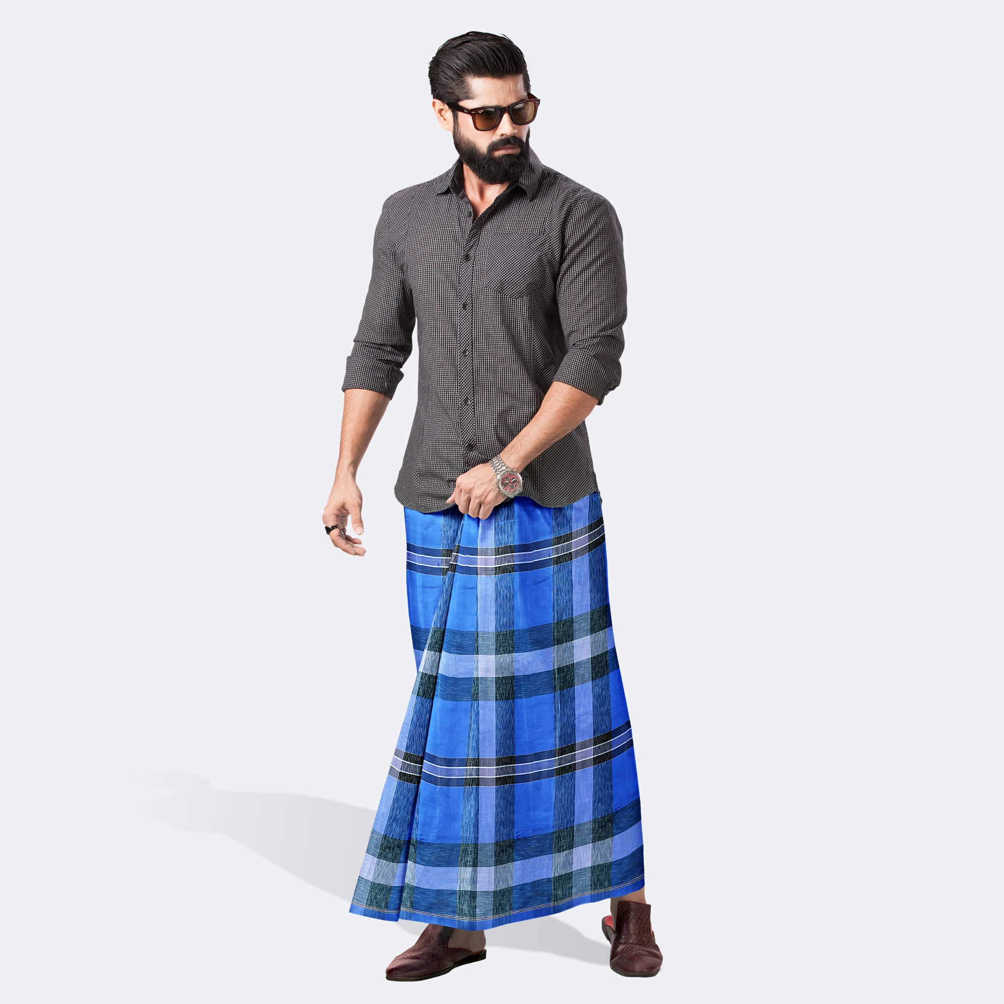 Men’s Casual Lightweight Stripe Lungi - Antorongo