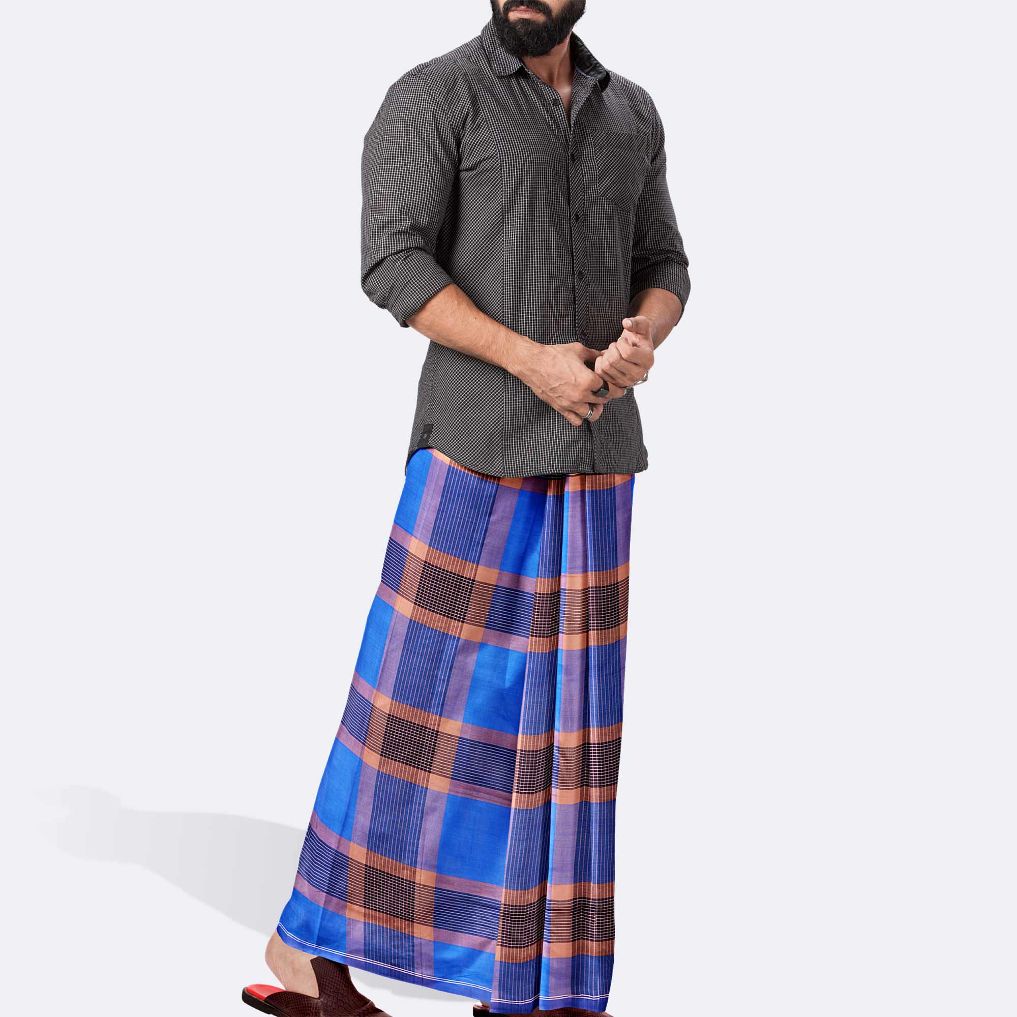 Men’s Everyday Wear Stripe Lungi - Ashirbad