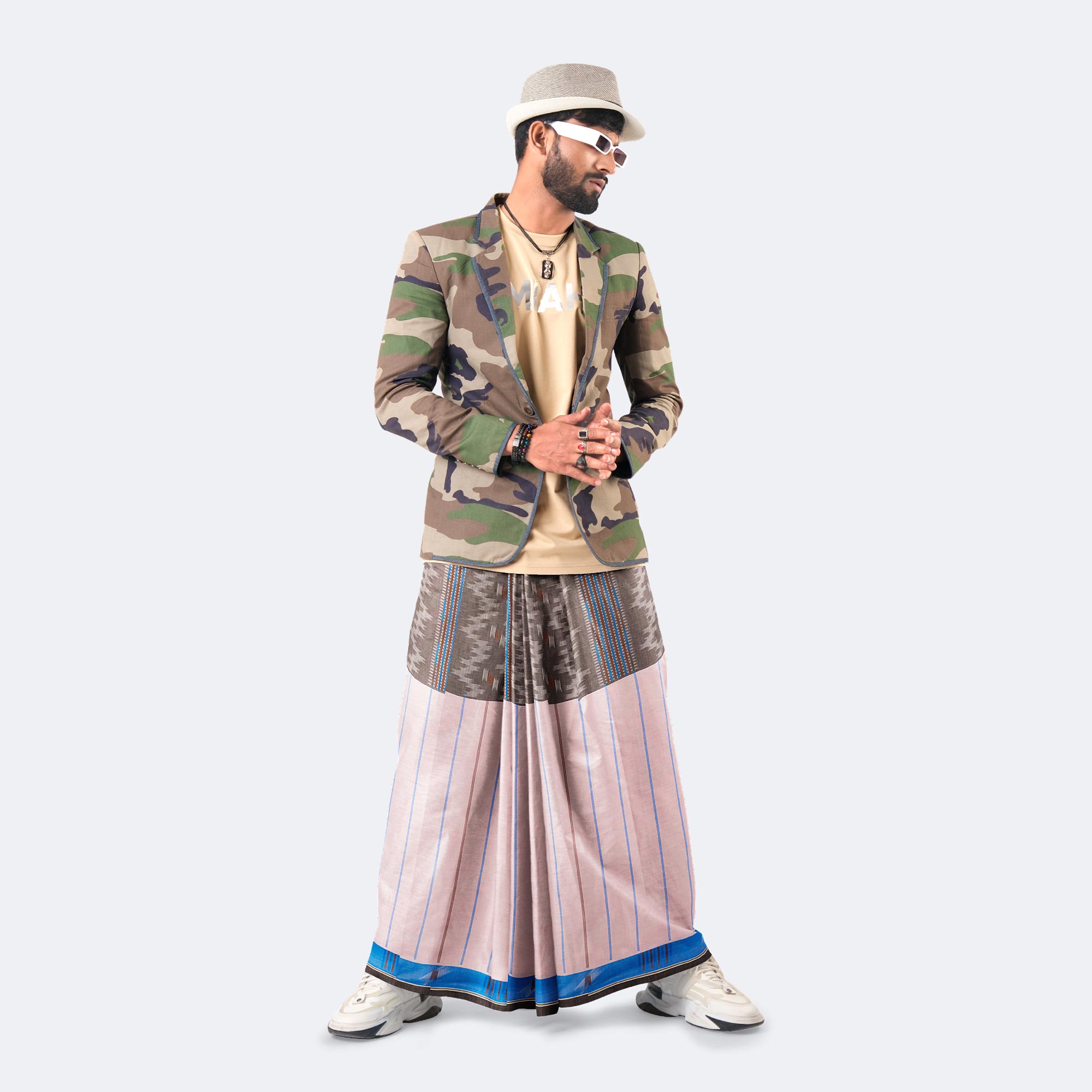 Men’s Soft & Stylish Dobby Jacquard Lungi - Bektitto