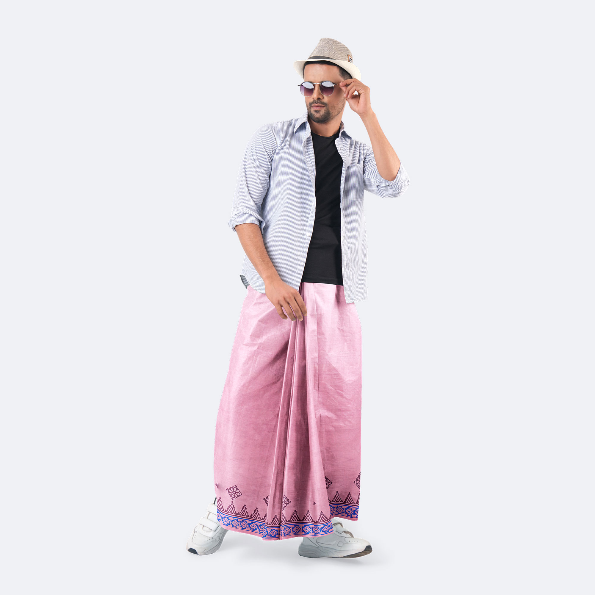 Men’s Durable Stylish Solid Lungi - Bikkhato