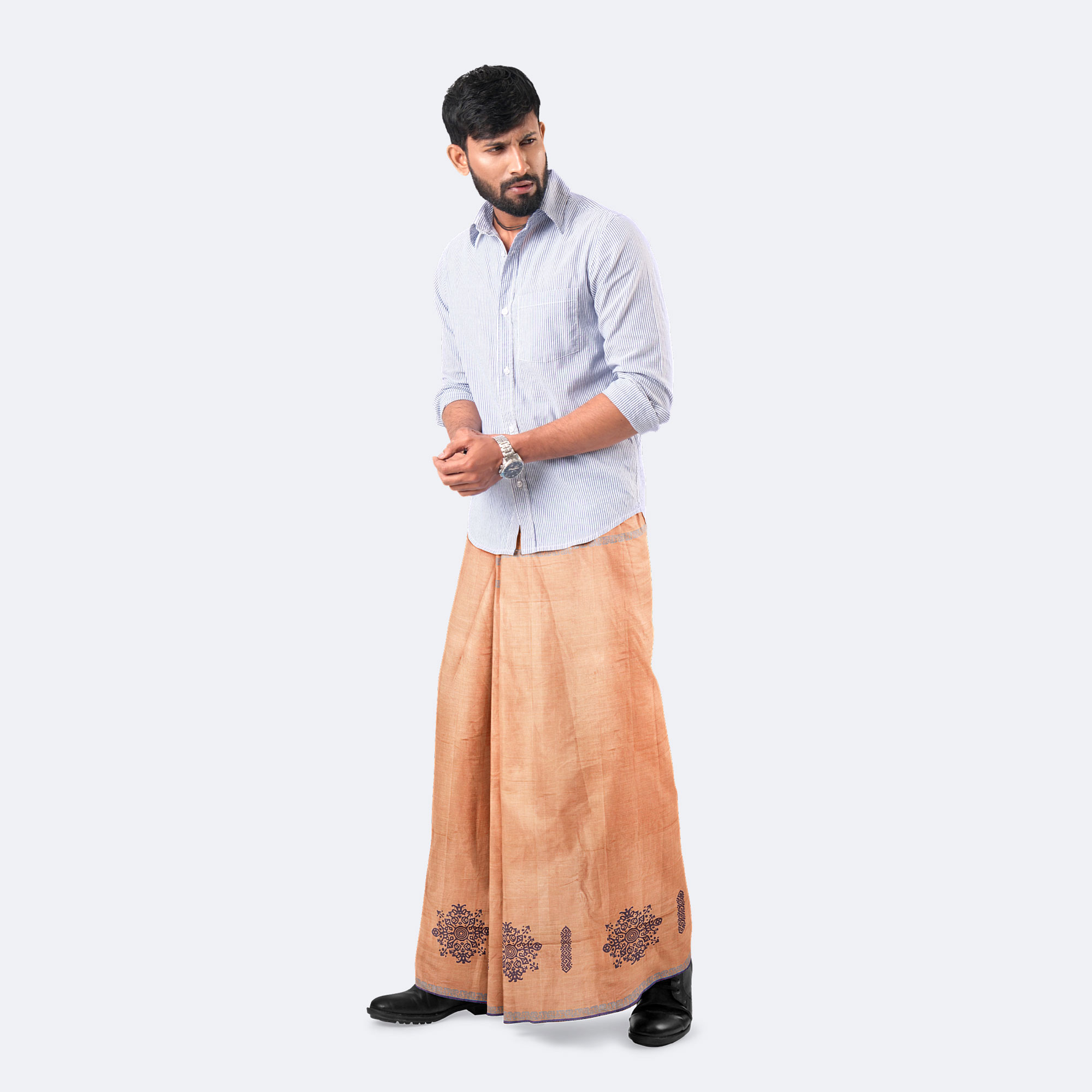 Superior Men’s Classic Solid Cotton Lungi - Bikkhato