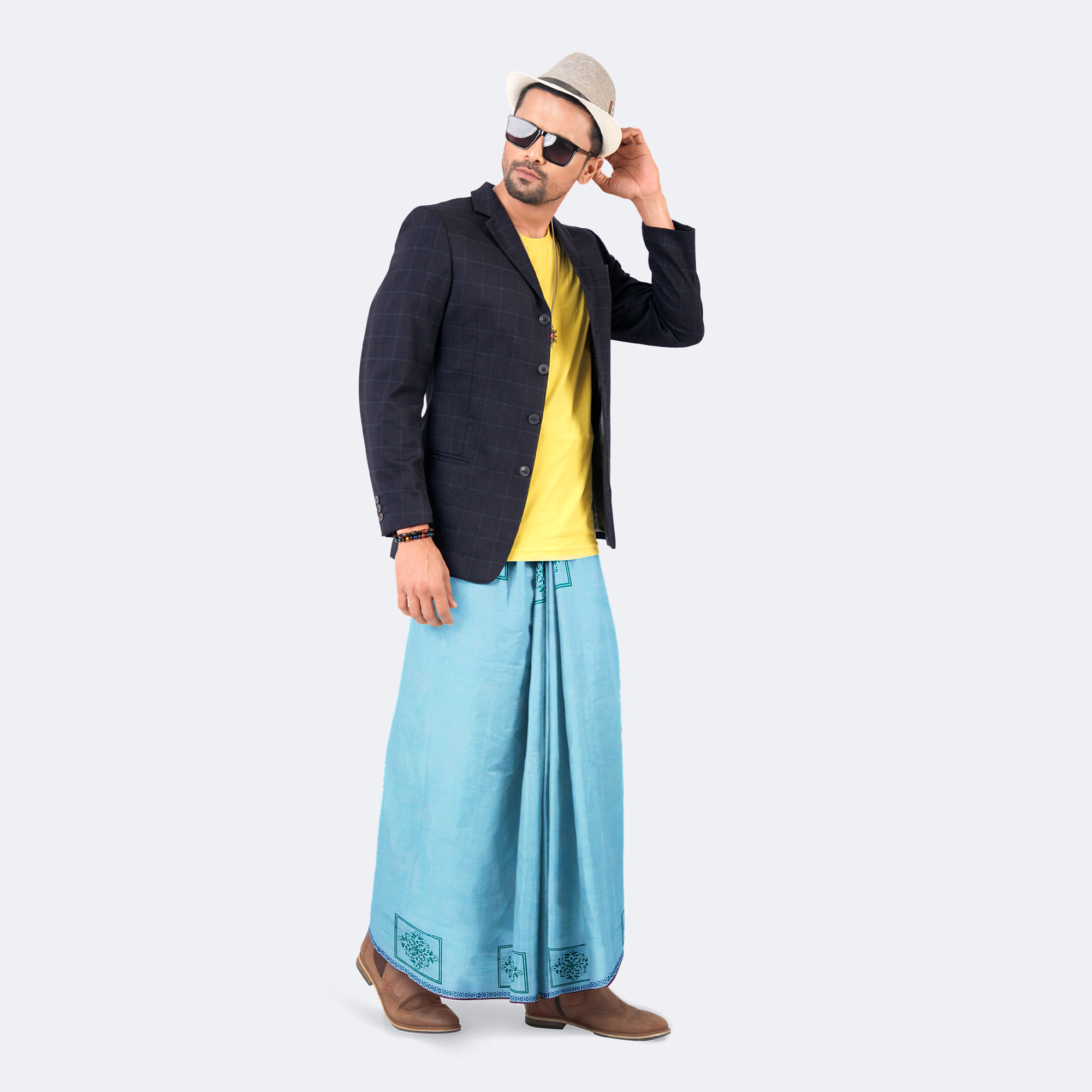 Men’s Classic Soft & Durable Solid Lungi - Bikkhato