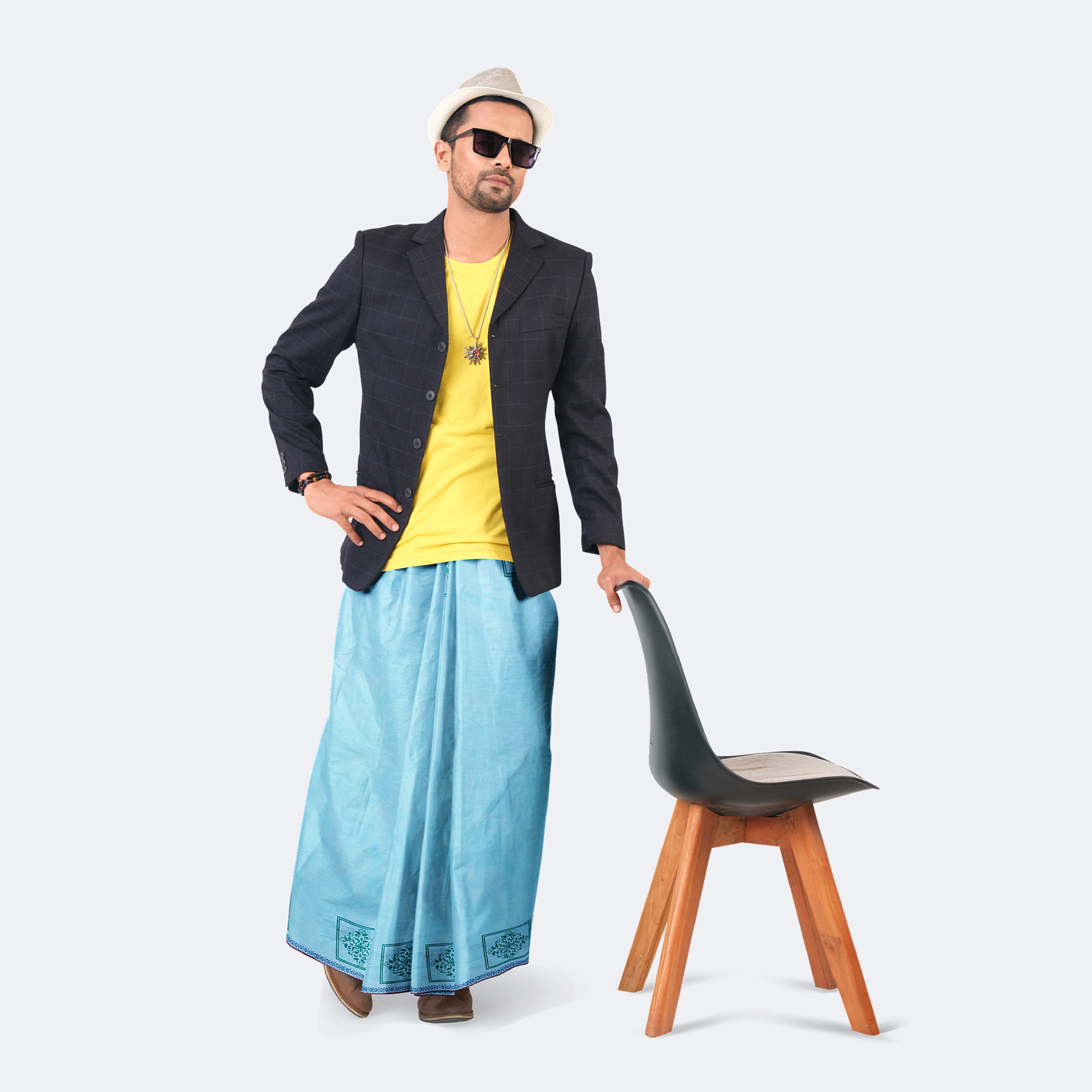 Men’s Classic Soft & Durable Solid Lungi - Bikkhato