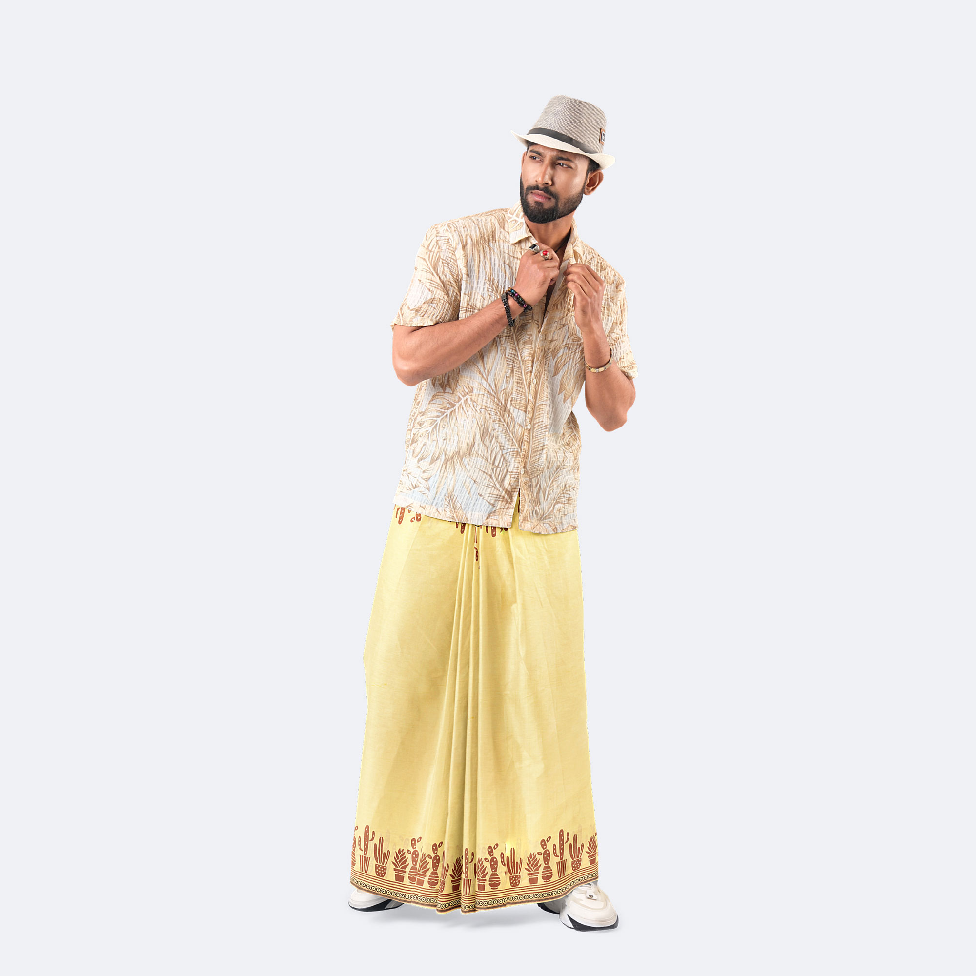 Men’s Premium Soft Solid Cotton Lungi - Bikkhato