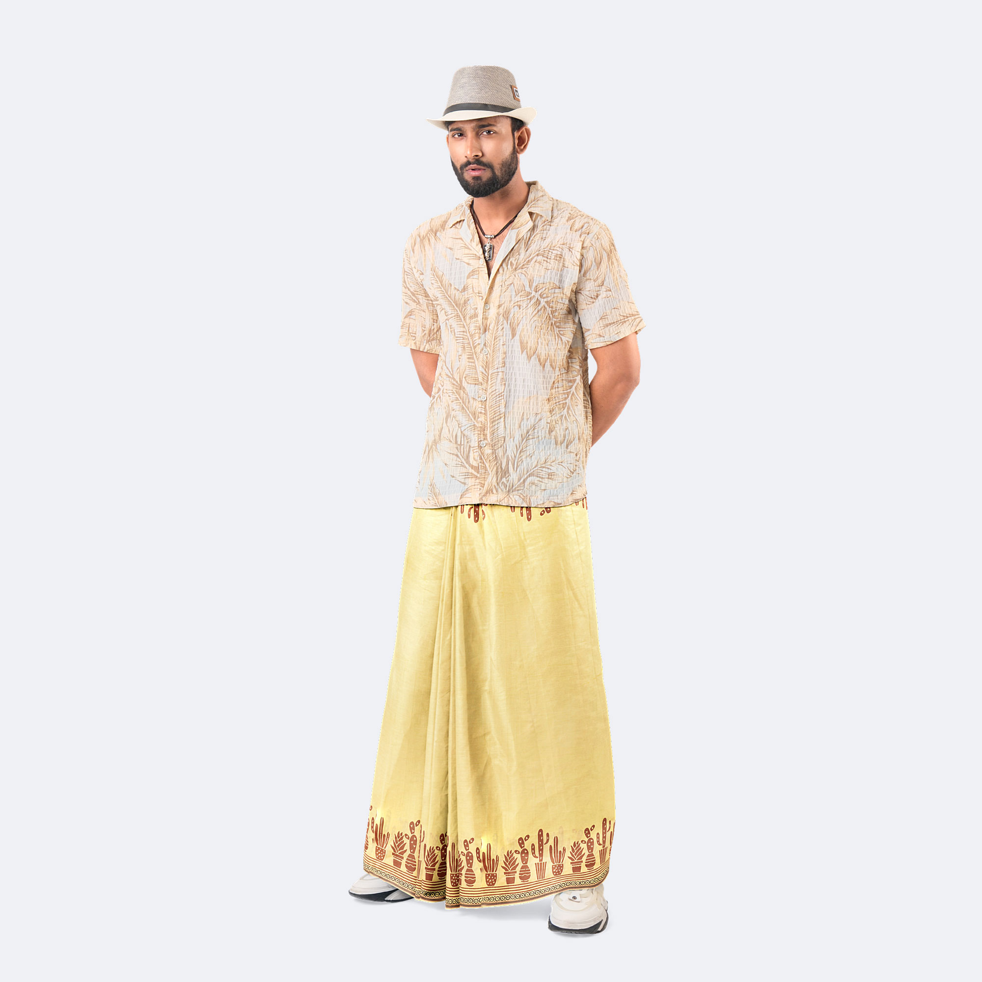 Men’s Premium Soft Solid Cotton Lungi - Bikkhato