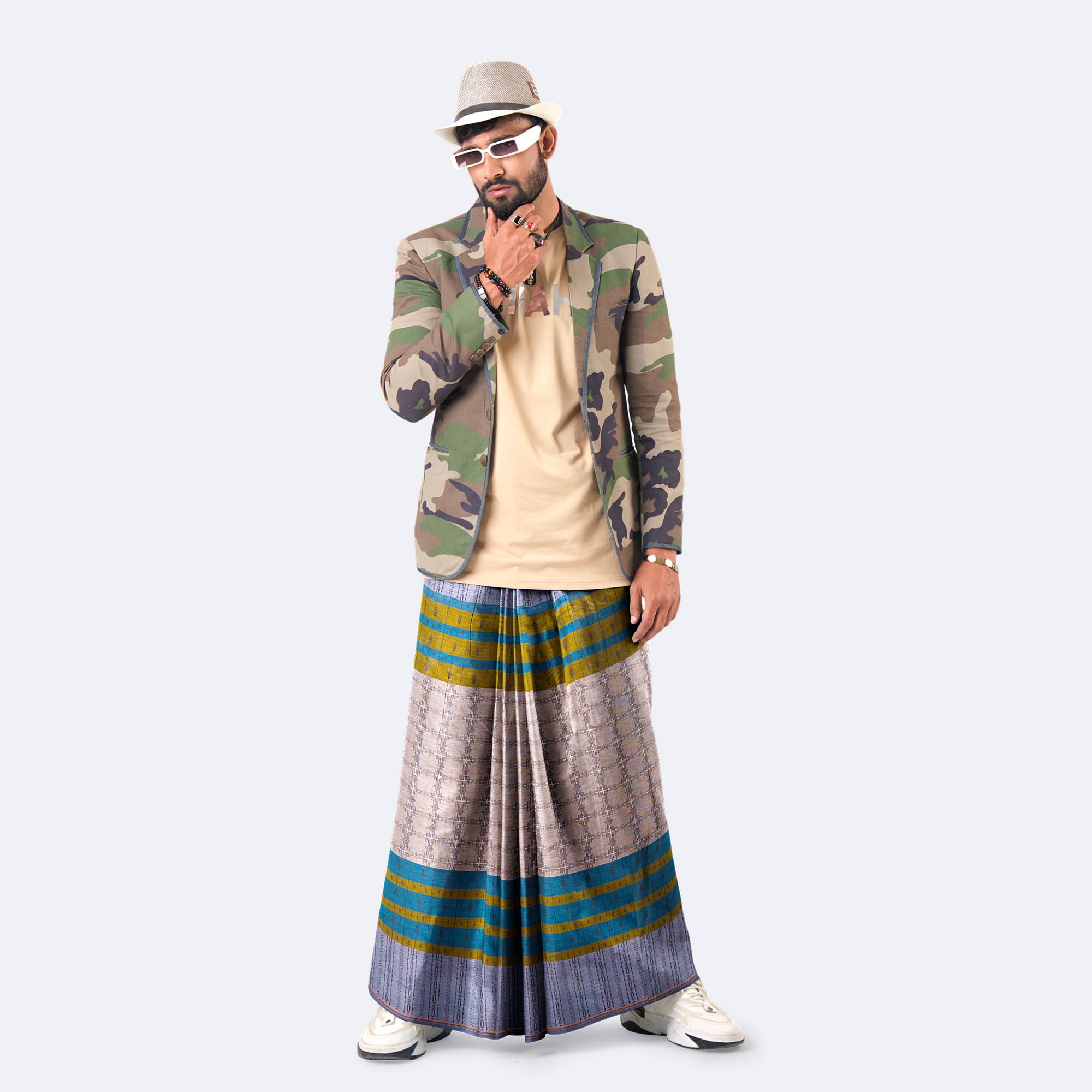 Men’s Ultimate Comfort & Stylish Cotton Lungi - Bikkhato