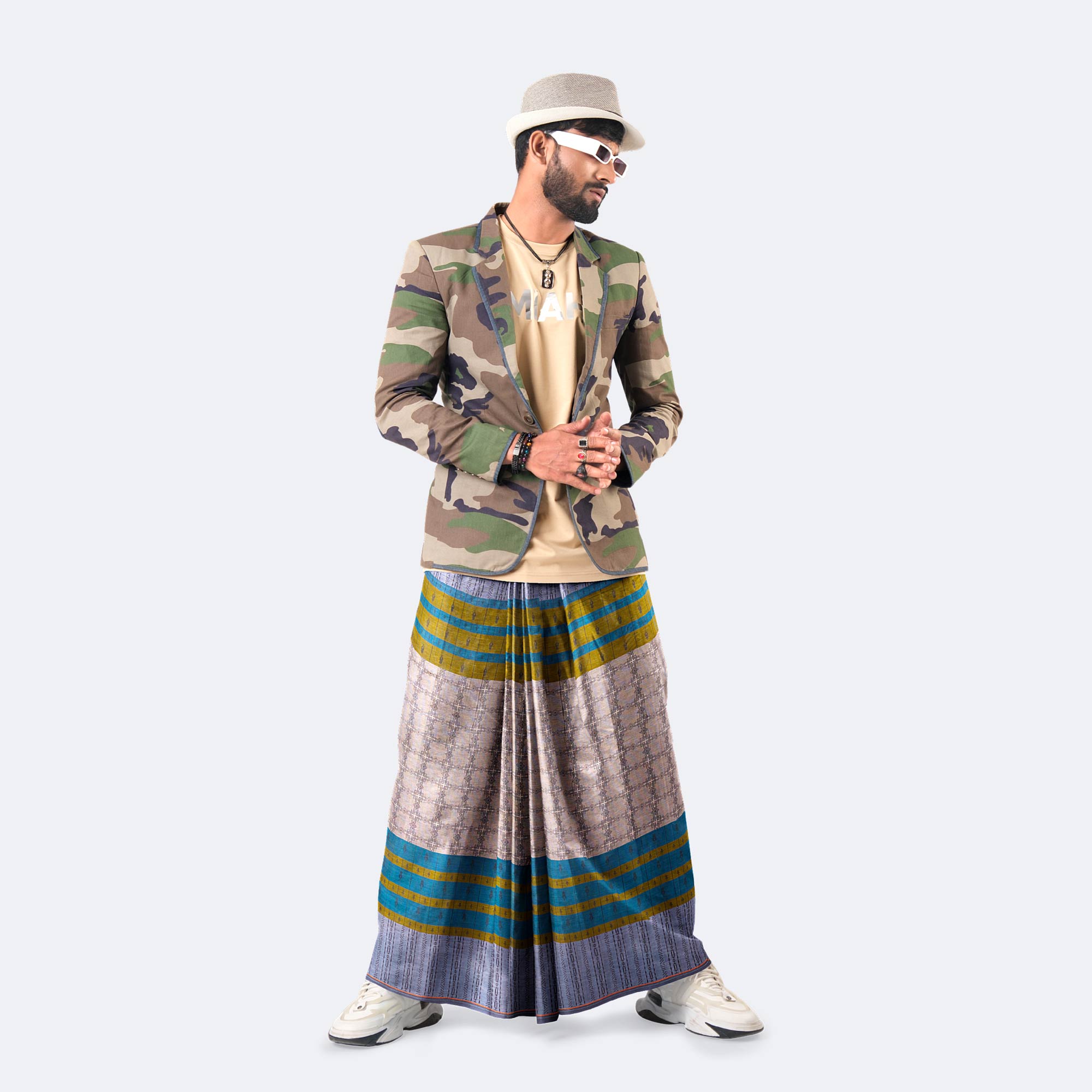 Men’s Ultimate Comfort & Stylish Cotton Lungi - Bikkhato