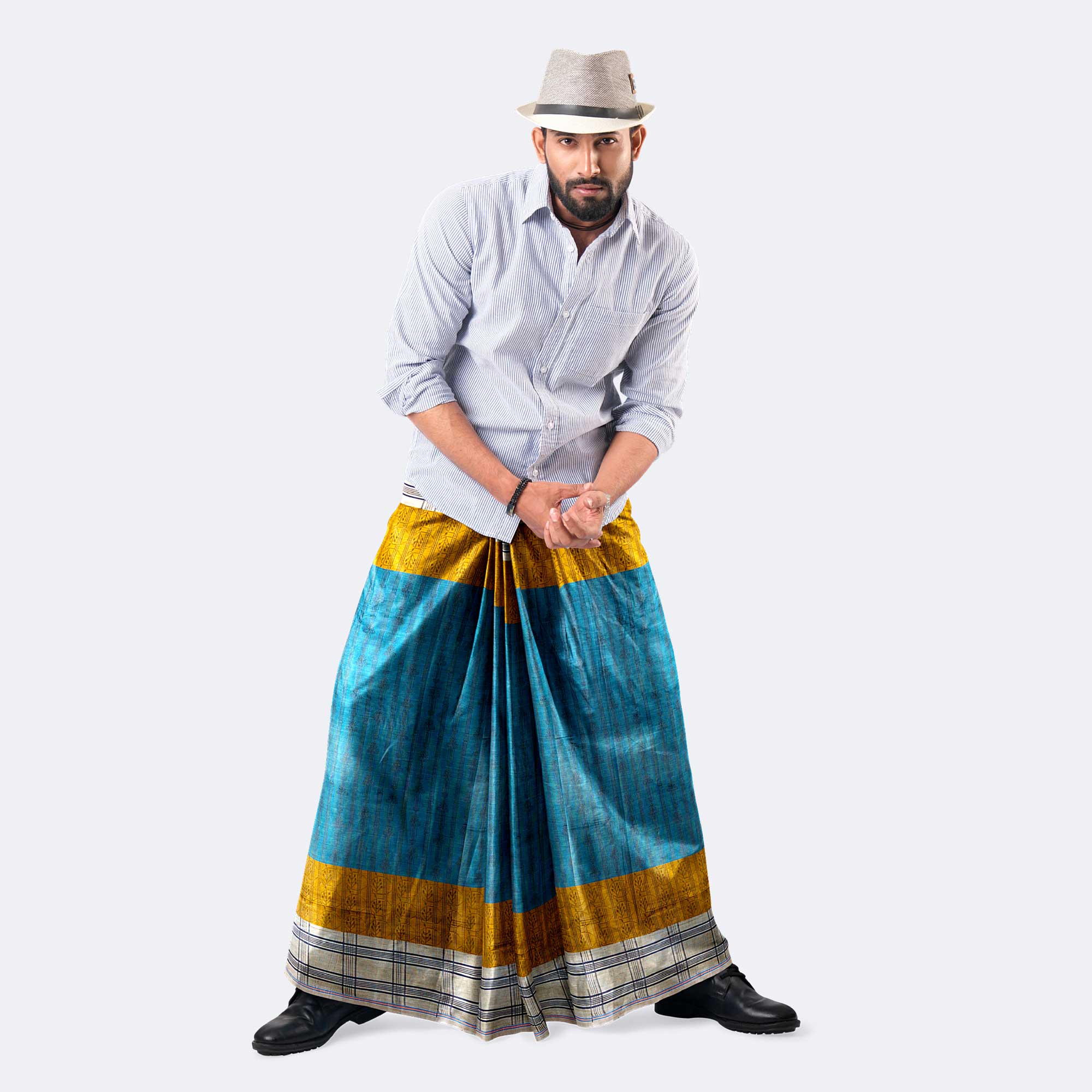 Men’s Premium Traditional Pure Cotton Lungi - Bikkhato