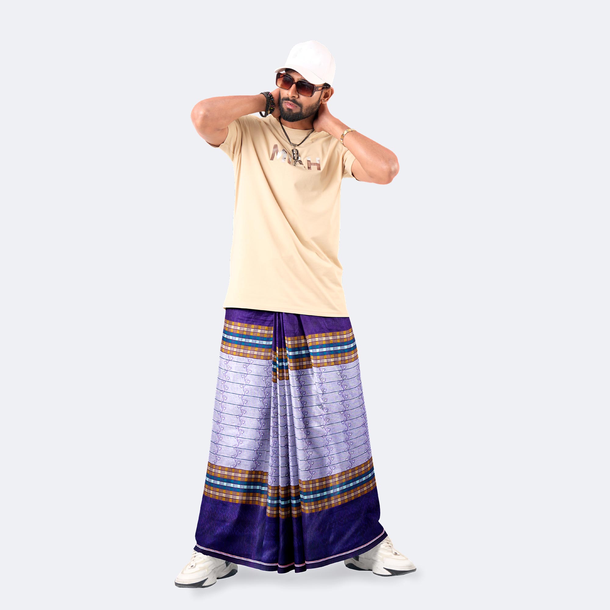 Classic Stylish Men’s Pure Cotton Lungi - Bikkhato