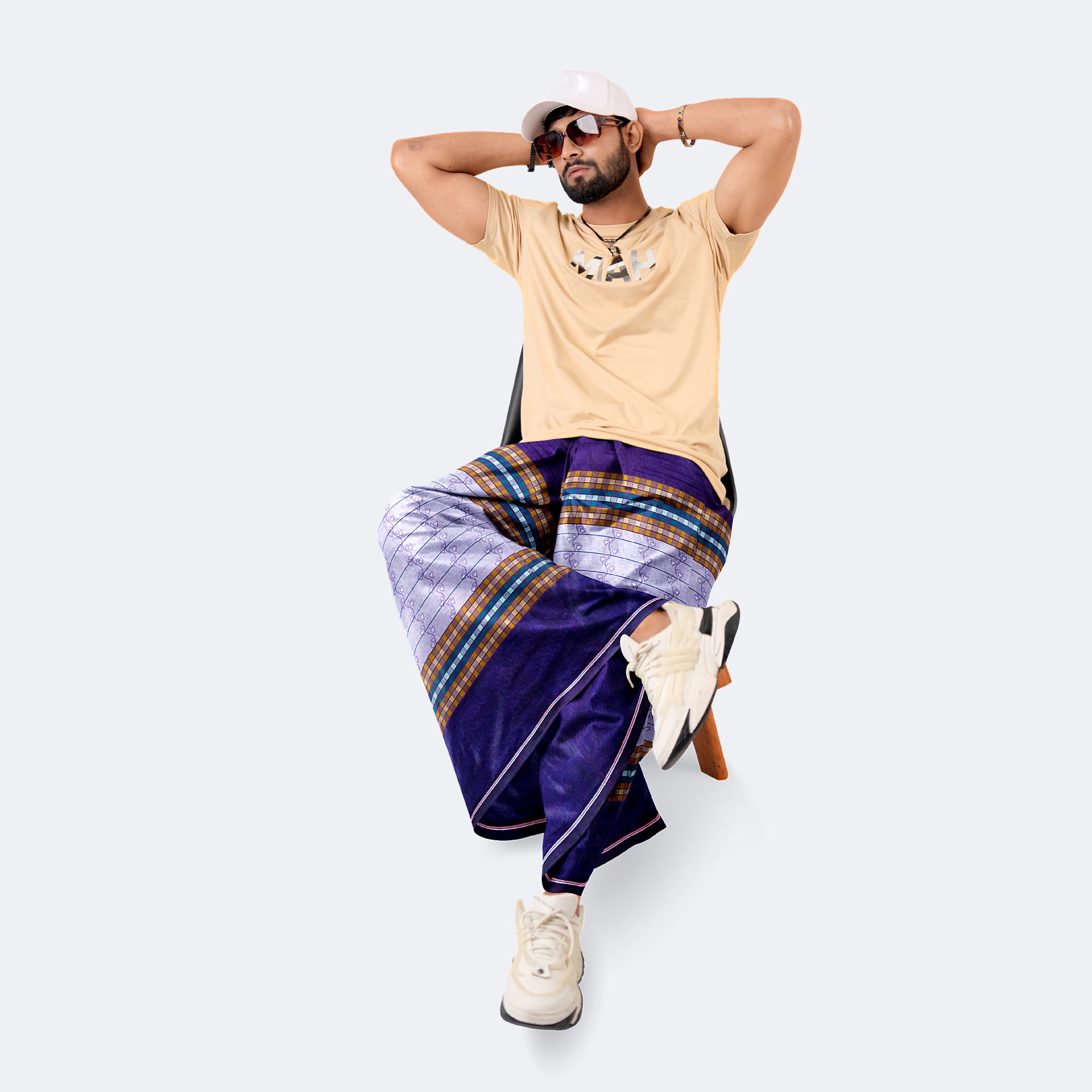 Classic Stylish Men’s Pure Cotton Lungi - Bikkhato