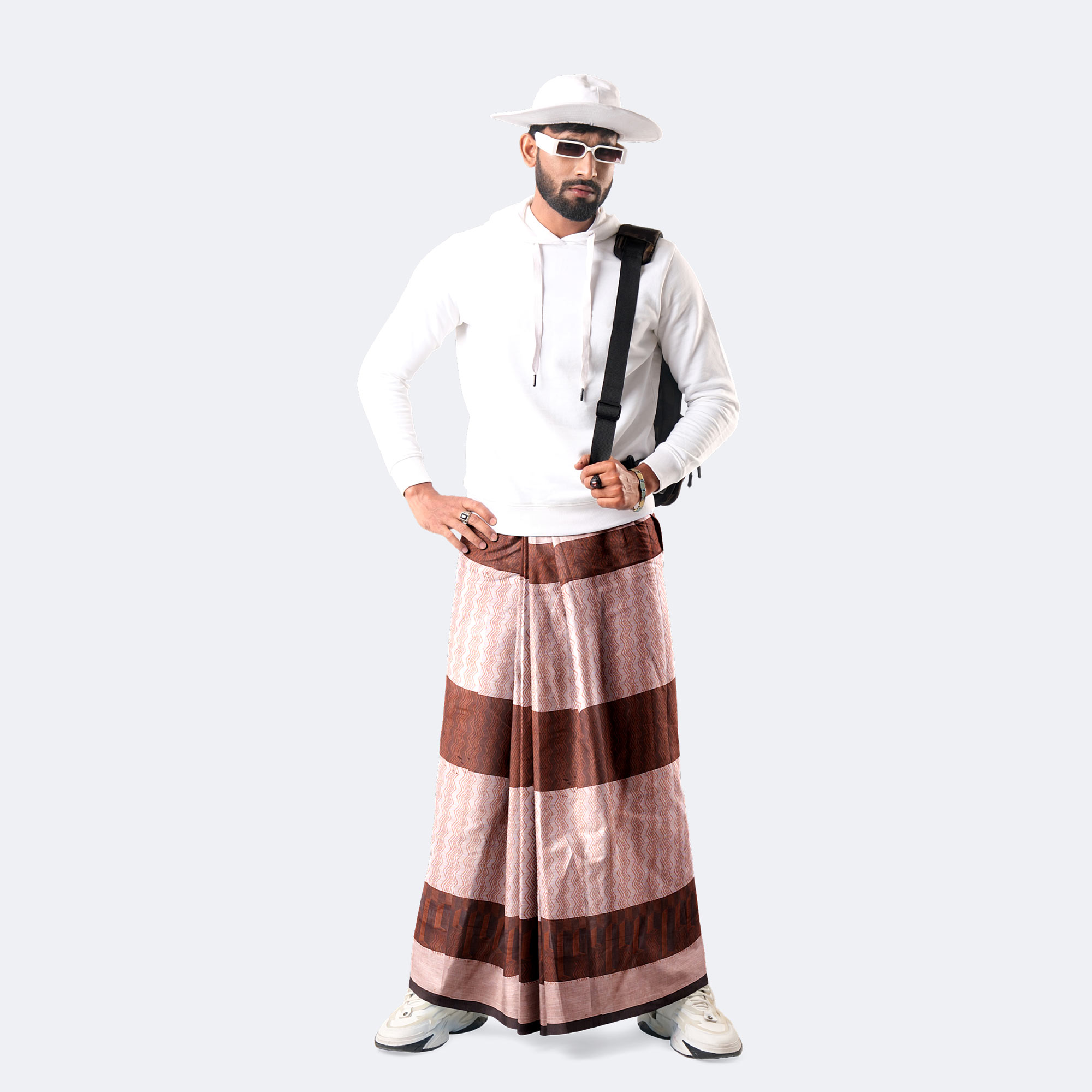 Men’s Elegant Pure Cotton Lungi – Traditional Style - Bikkhato