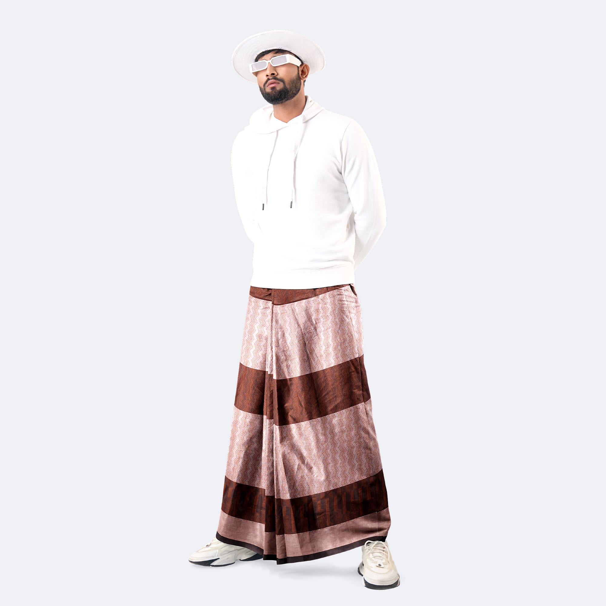 Men’s Elegant Pure Cotton Lungi – Traditional Style - Bikkhato