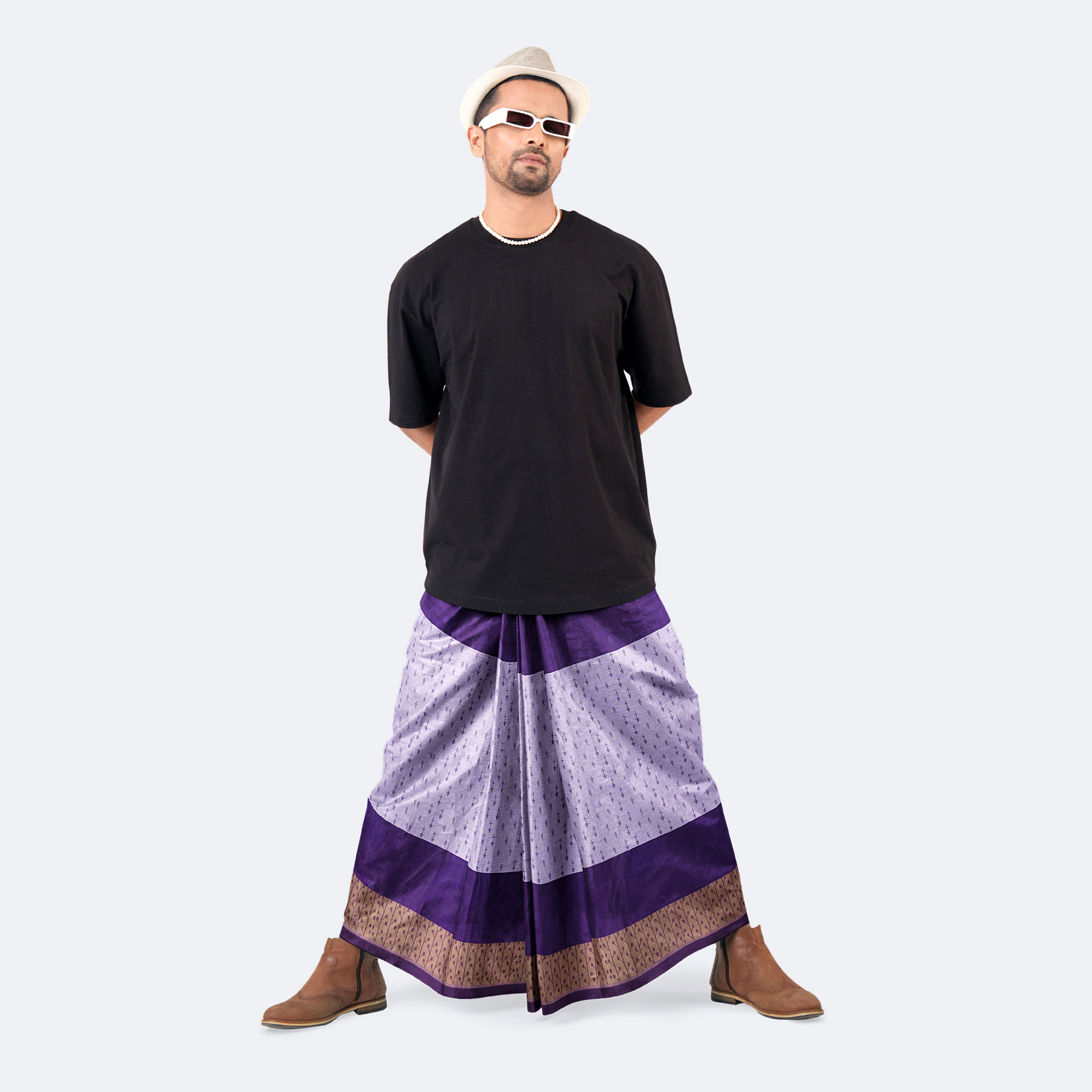 Men’s Authentic Pure Cotton Lungi - Bikkhato