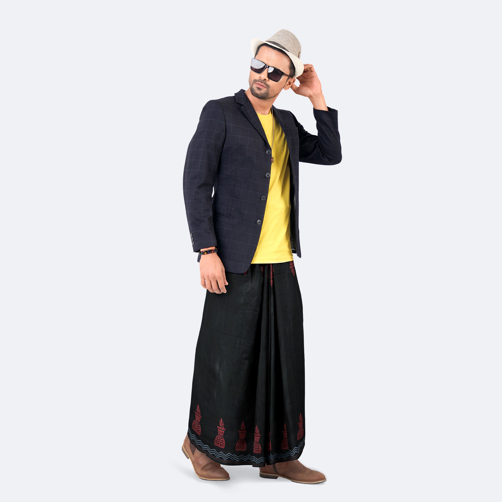 Men’s Elegant & Relaxation Solid Lungi - Bikkhato