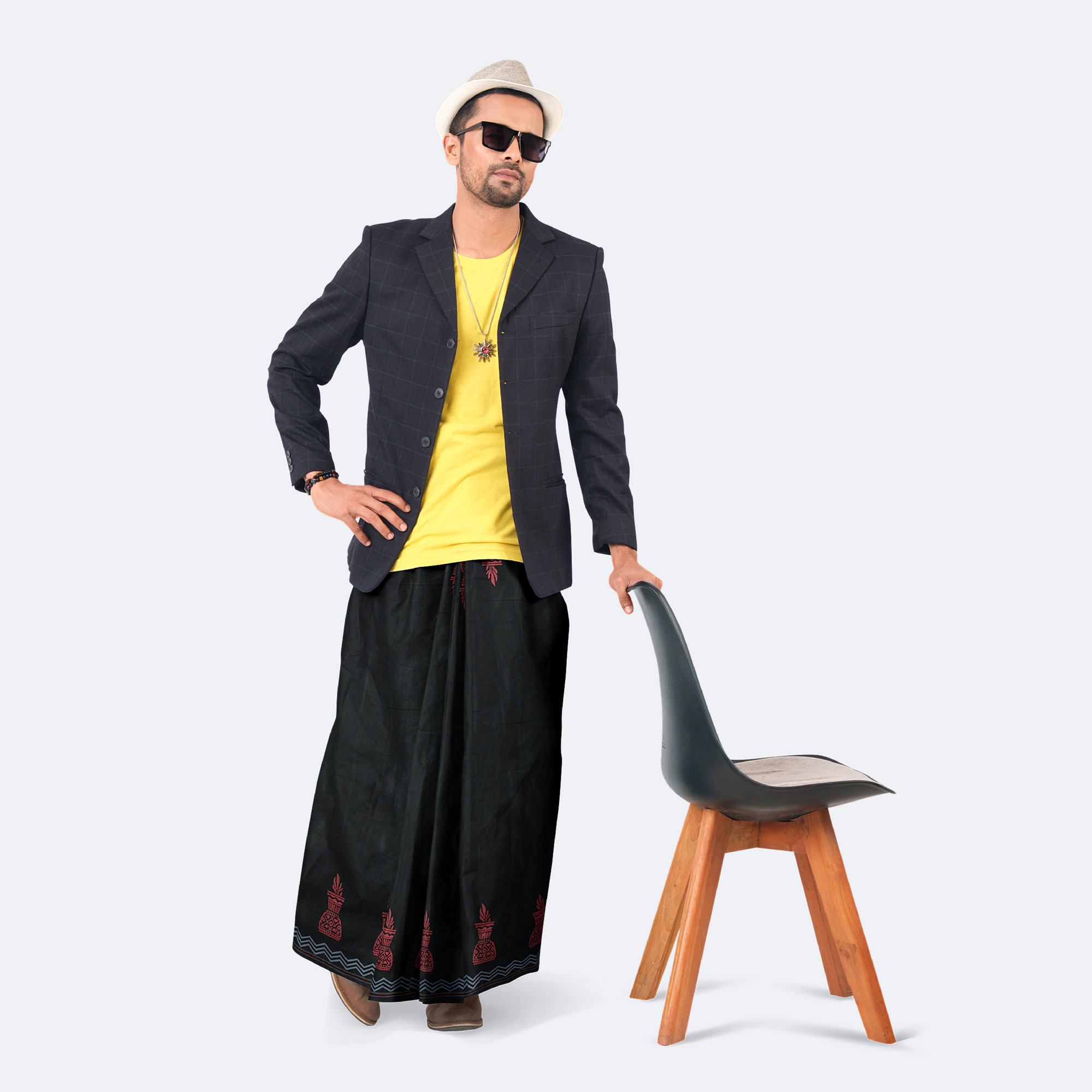 Men’s Elegant & Relaxation Solid Lungi - Bikkhato