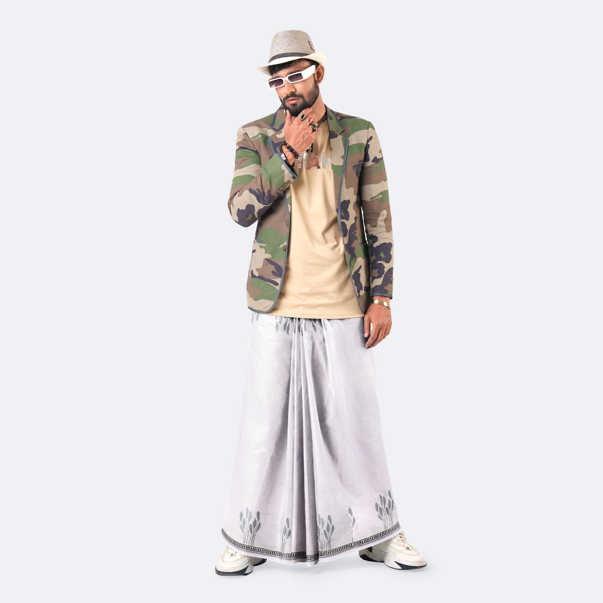 Men’s Elegant Classic Stylish Cotton Lungi - Bikkhato