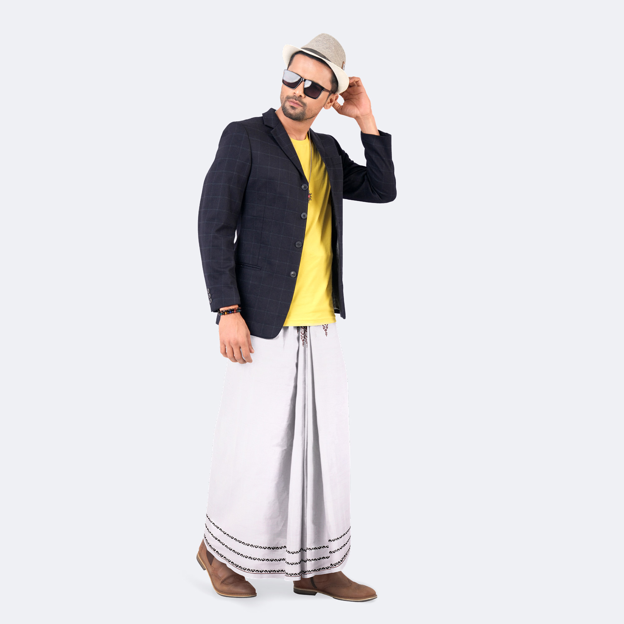 Men’s Stylish & Comfortable Pure Cotton Lungi - Bikkhato