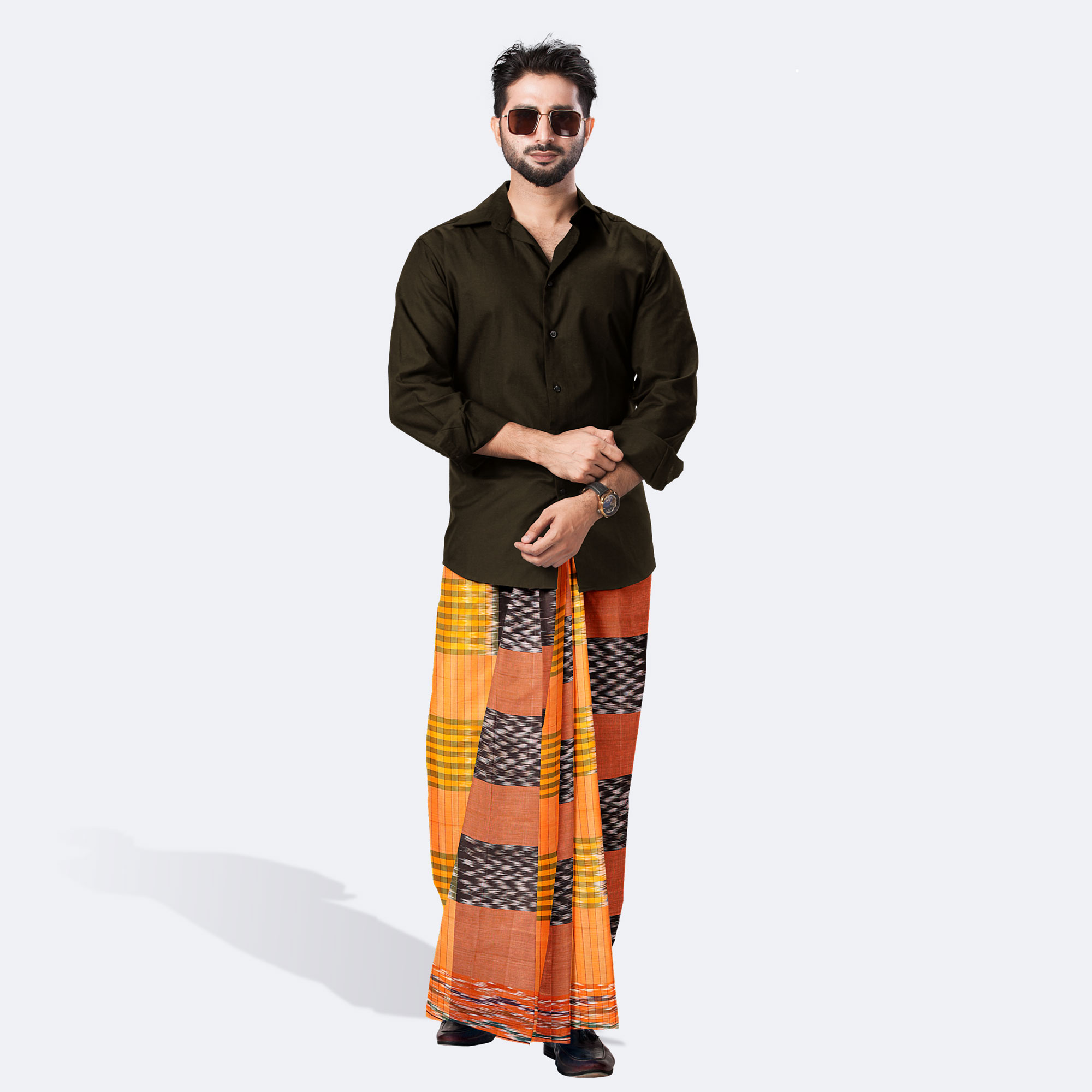 Colorful Stripe Cotton Lungi for Men - Demand