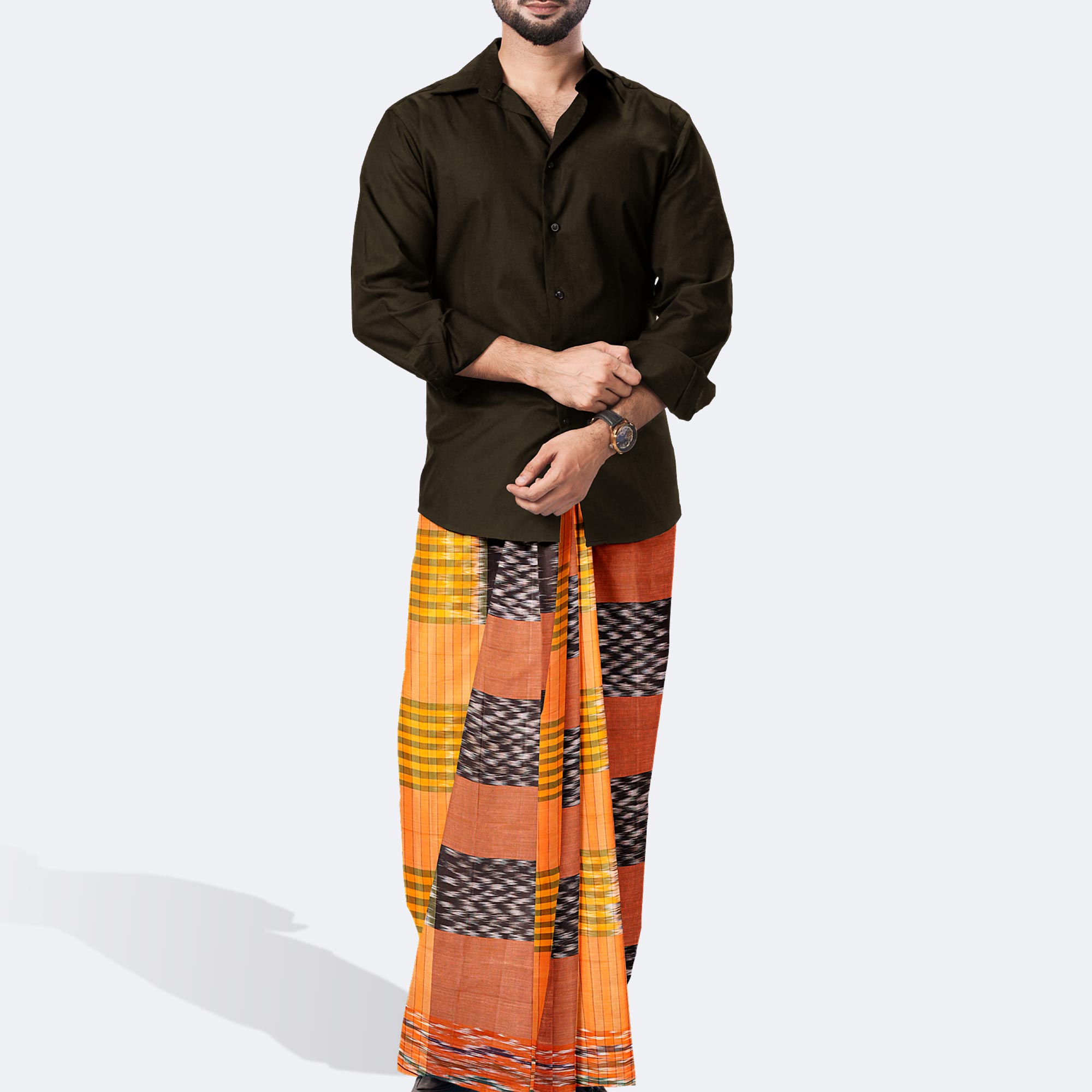 Colorful Stripe Cotton Lungi for Men - Demand