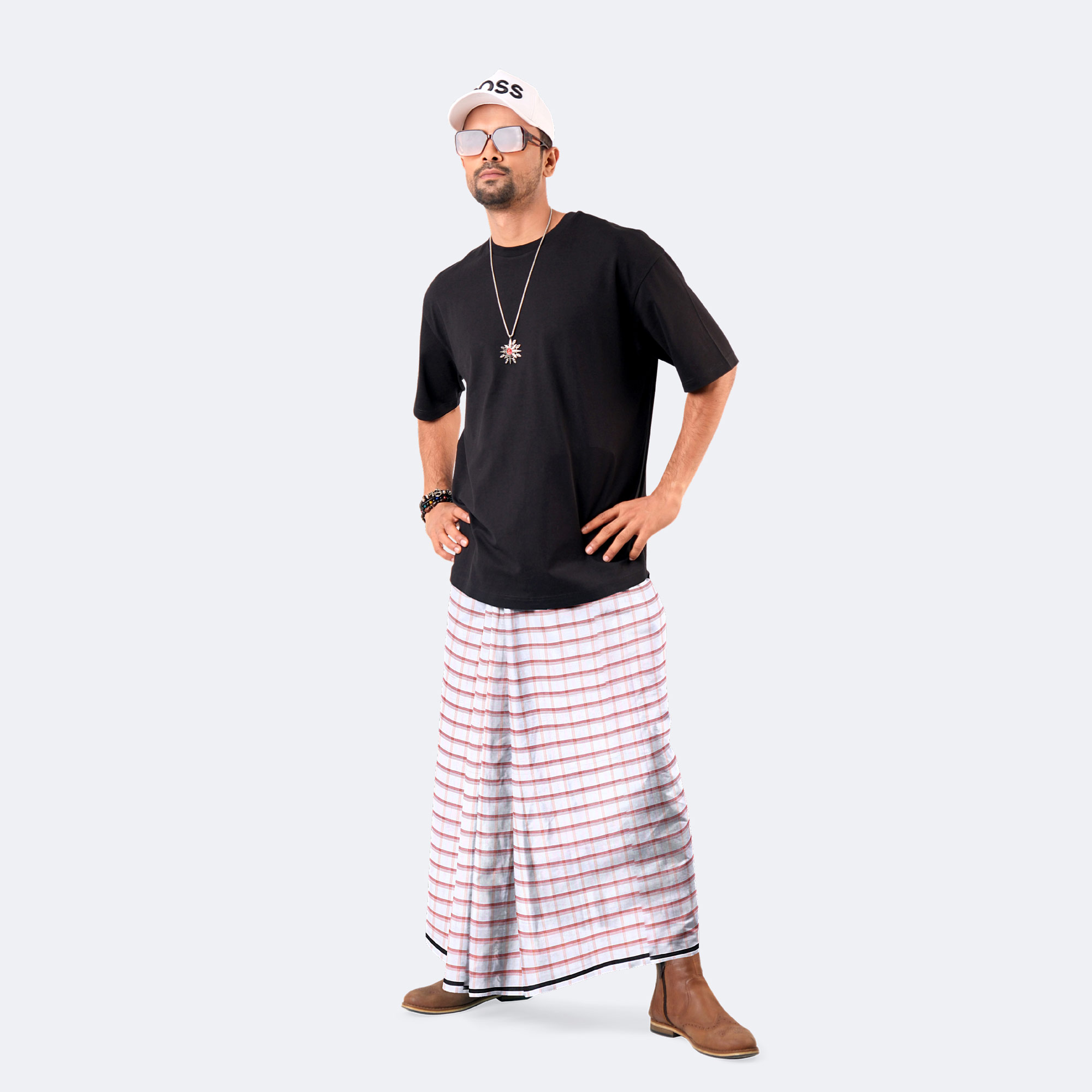 Men’s Classic Soft Cotton Stitched Lungi - Fantastic