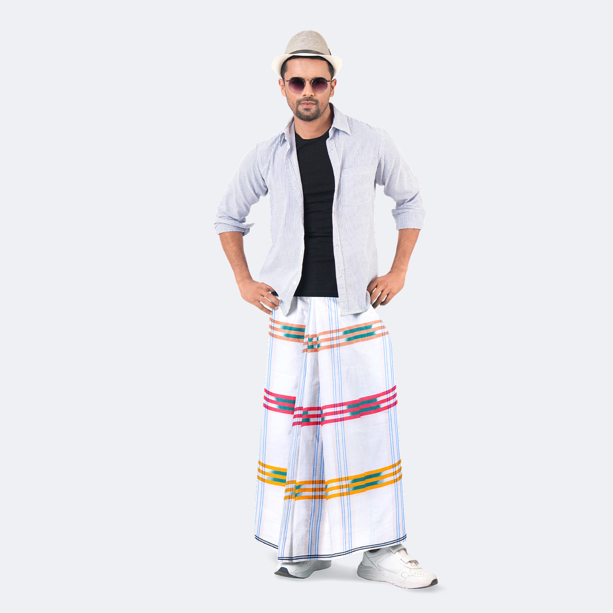 Men’s Premium Soft Classic Striped Lungi - Kingbodonti