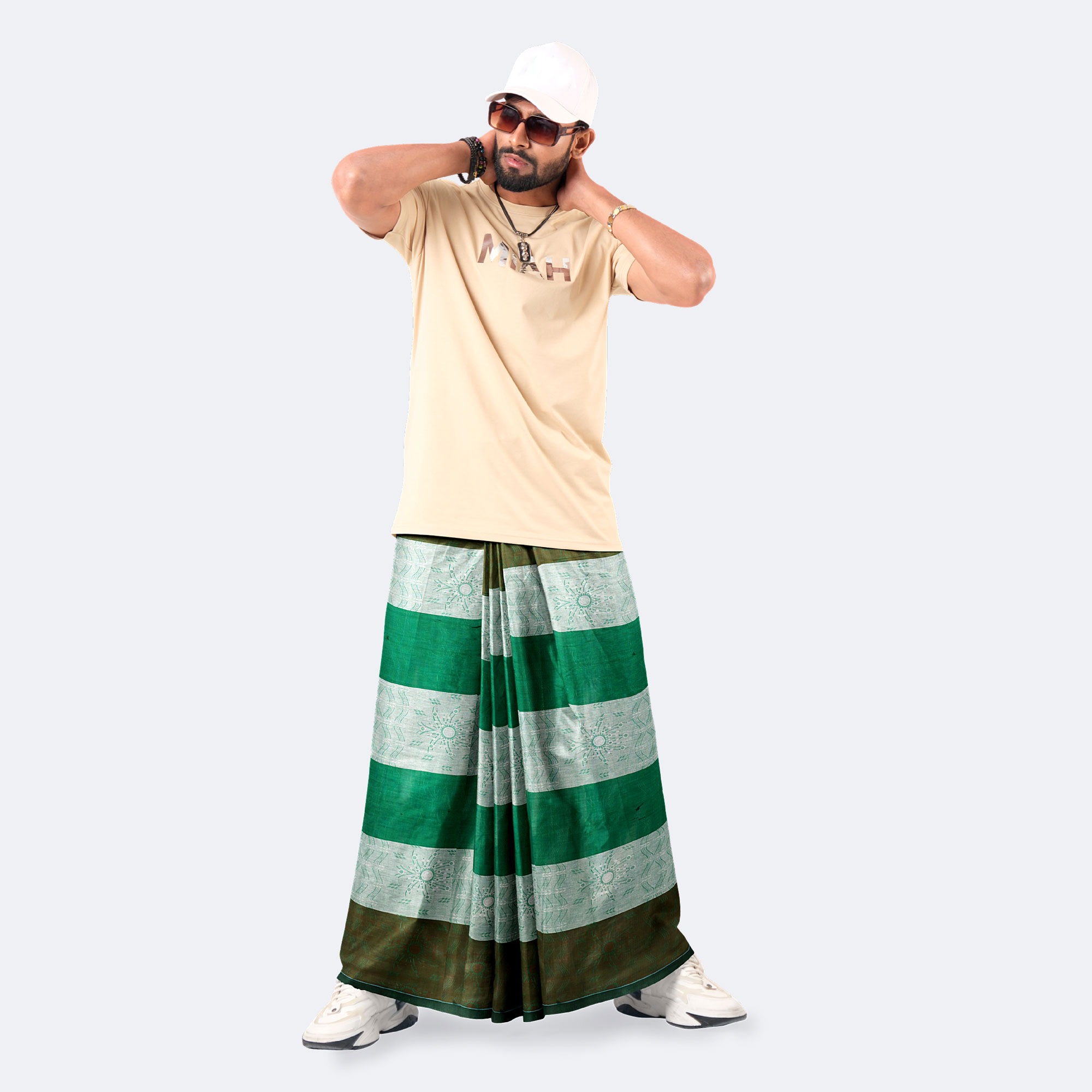 Soft & Stylish Multicolor Stripe Lungi - Pradhanno