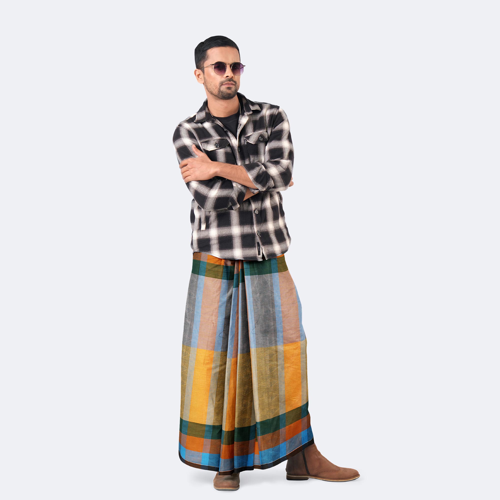 Everyday Wear Soft 100% Cotton Lungi - Pradhanno