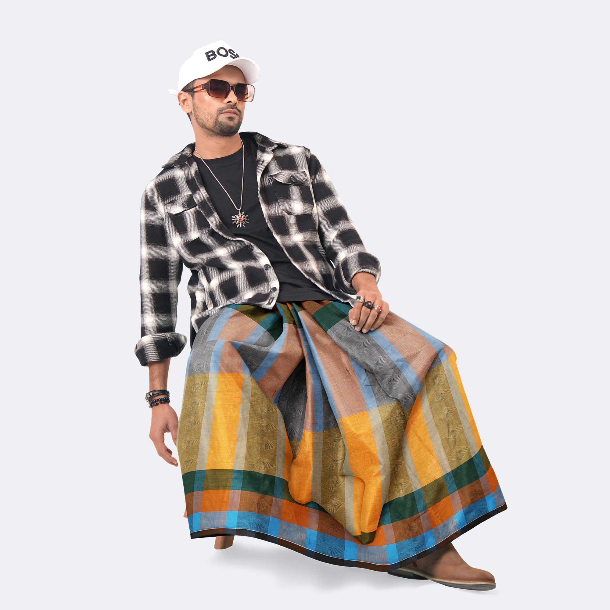 Everyday Wear Soft 100% Cotton Lungi - Pradhanno