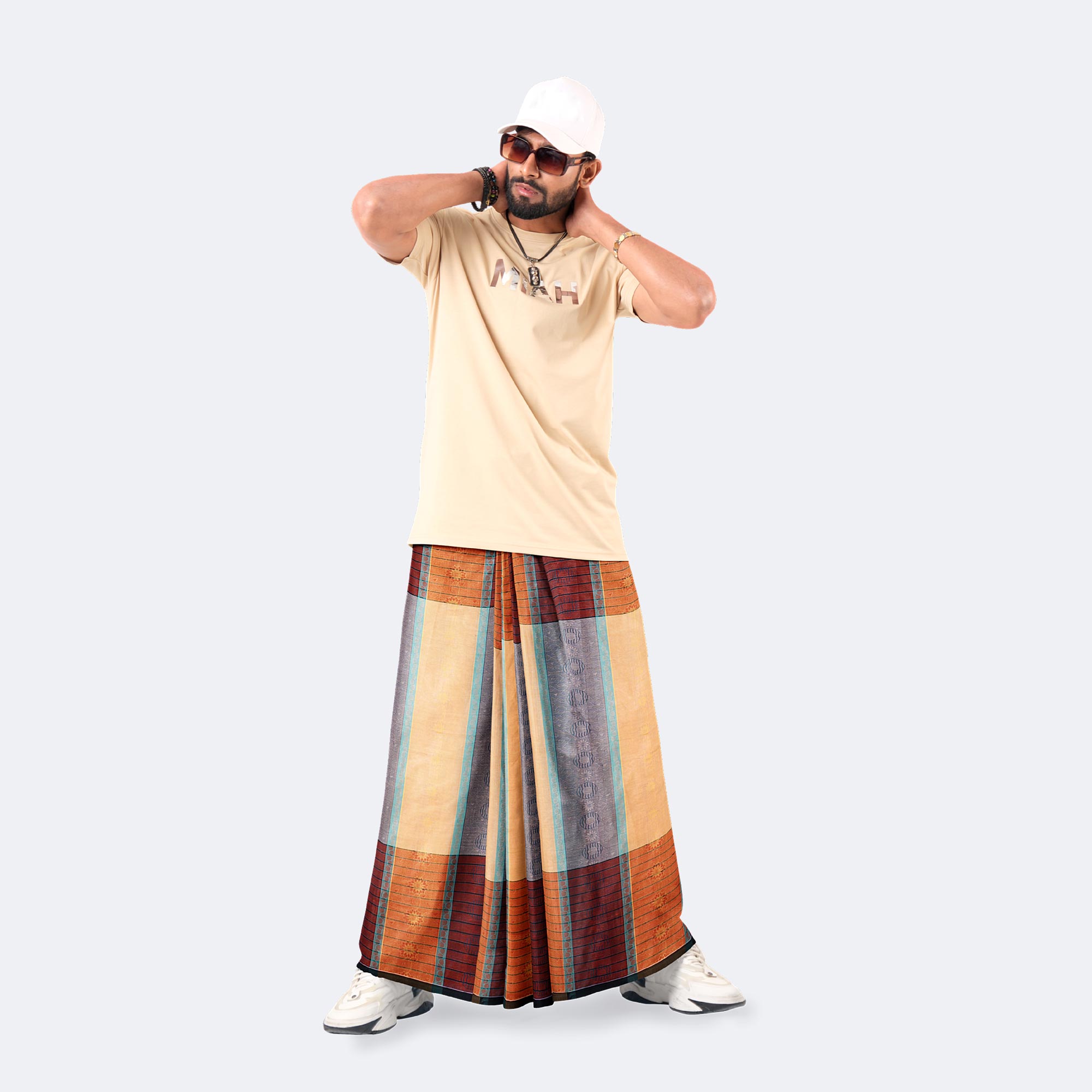 Soft & Stylish Dobby Cotton Lungi for Men - Pradhanno