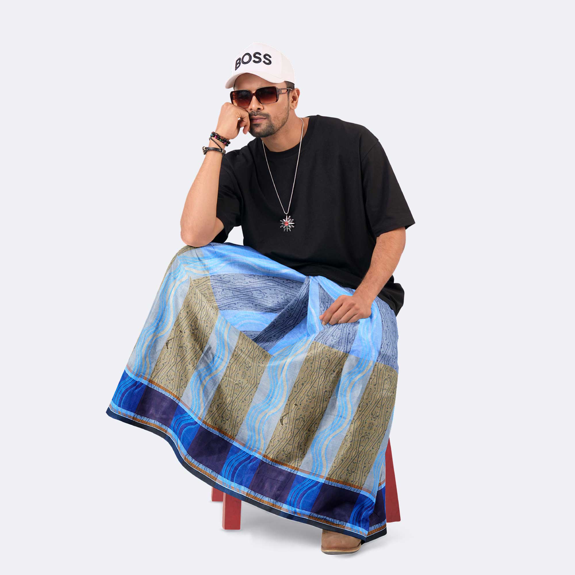 Lightweight Premium Dobby Cotton Lungi - Pradhanno