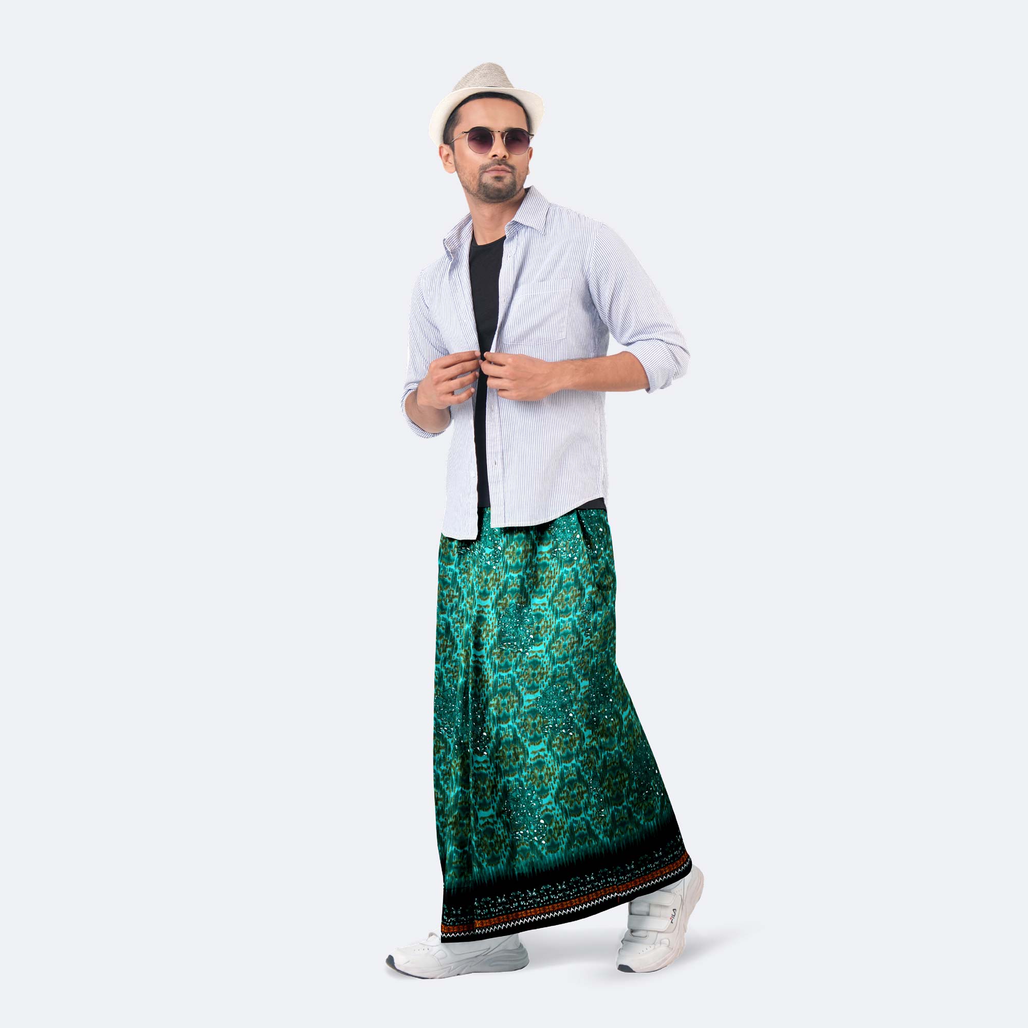 Men’s Elegant Comfort Batik Print Lungi - Saudia