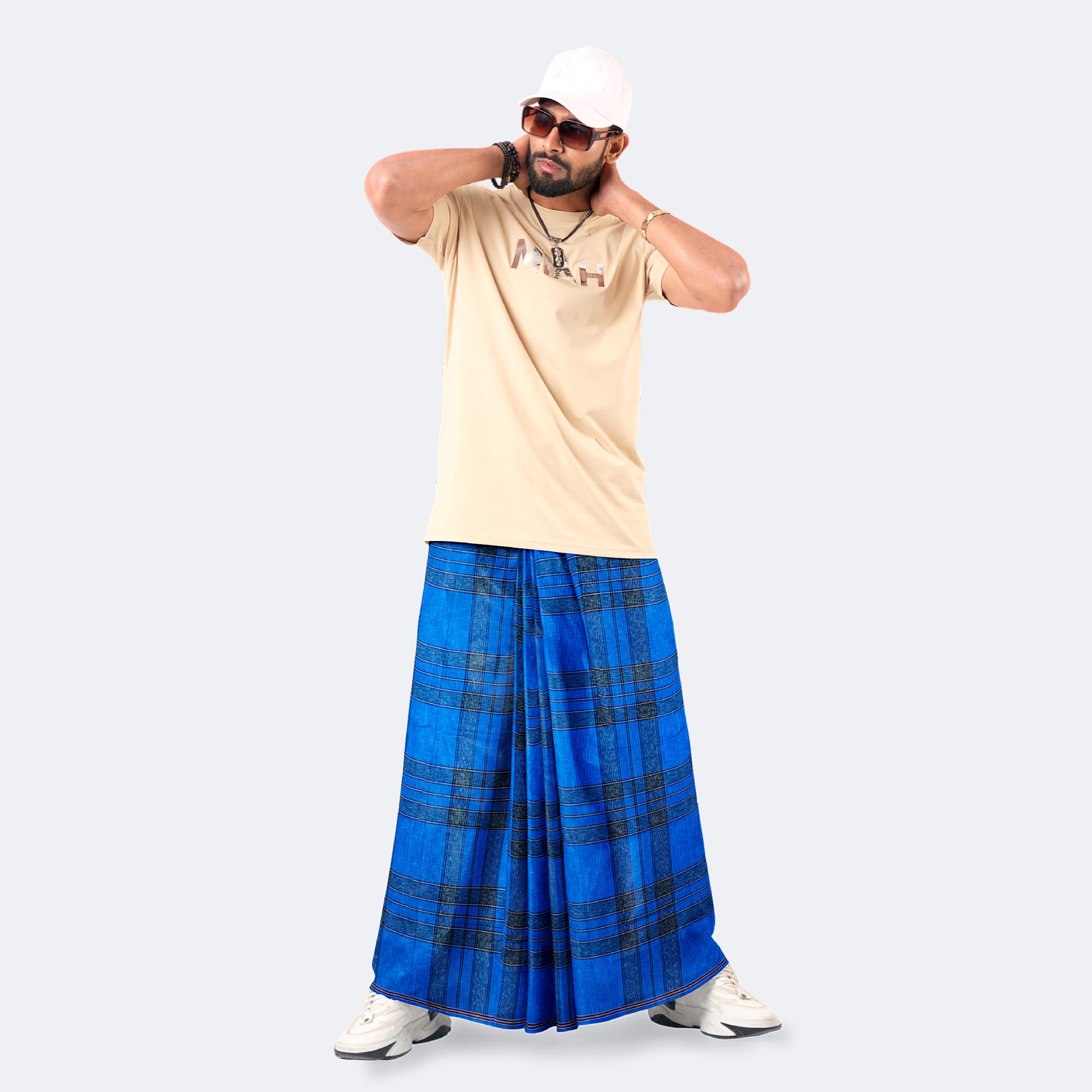 Men’s Everyday Wear Soft Multicolor Stripe Lungi - Shuborno