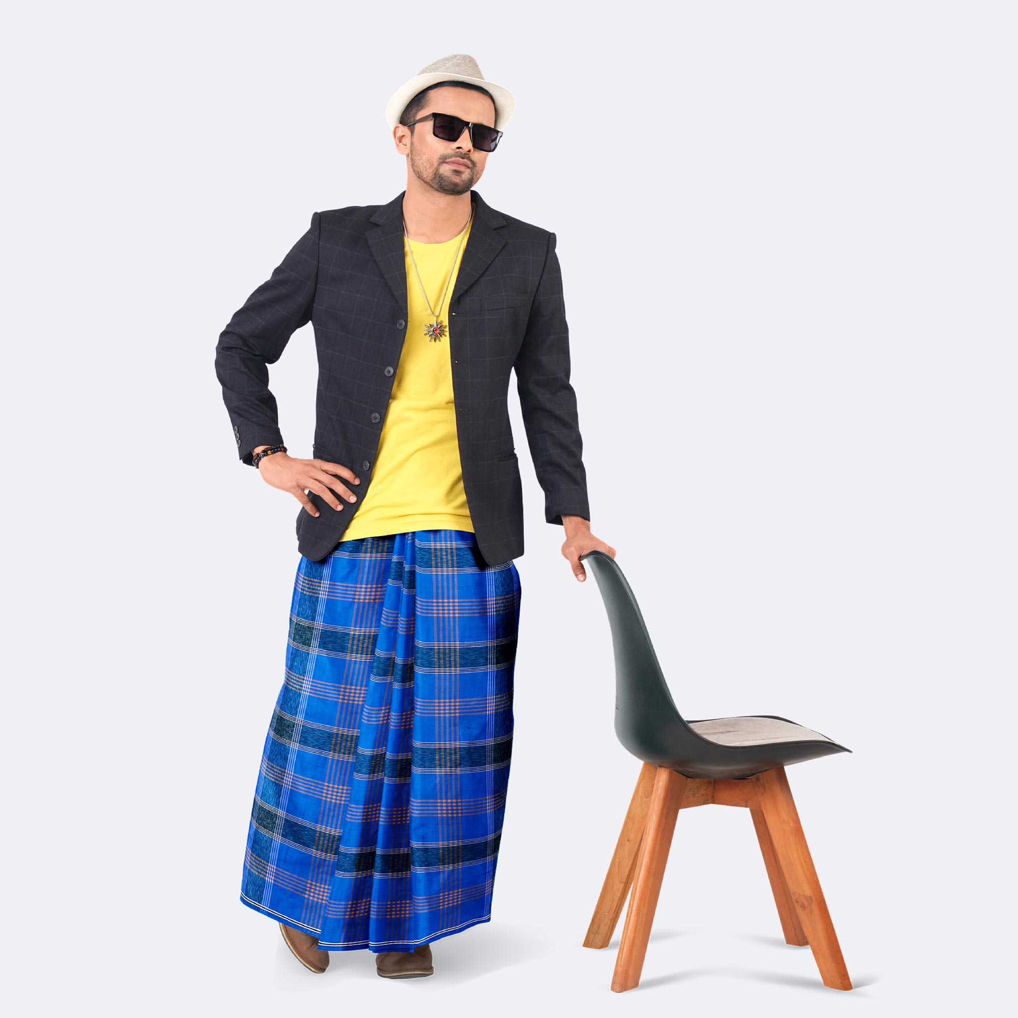 Men’s Everyday Wear Multicolor Cotton Lungi - Shuborno