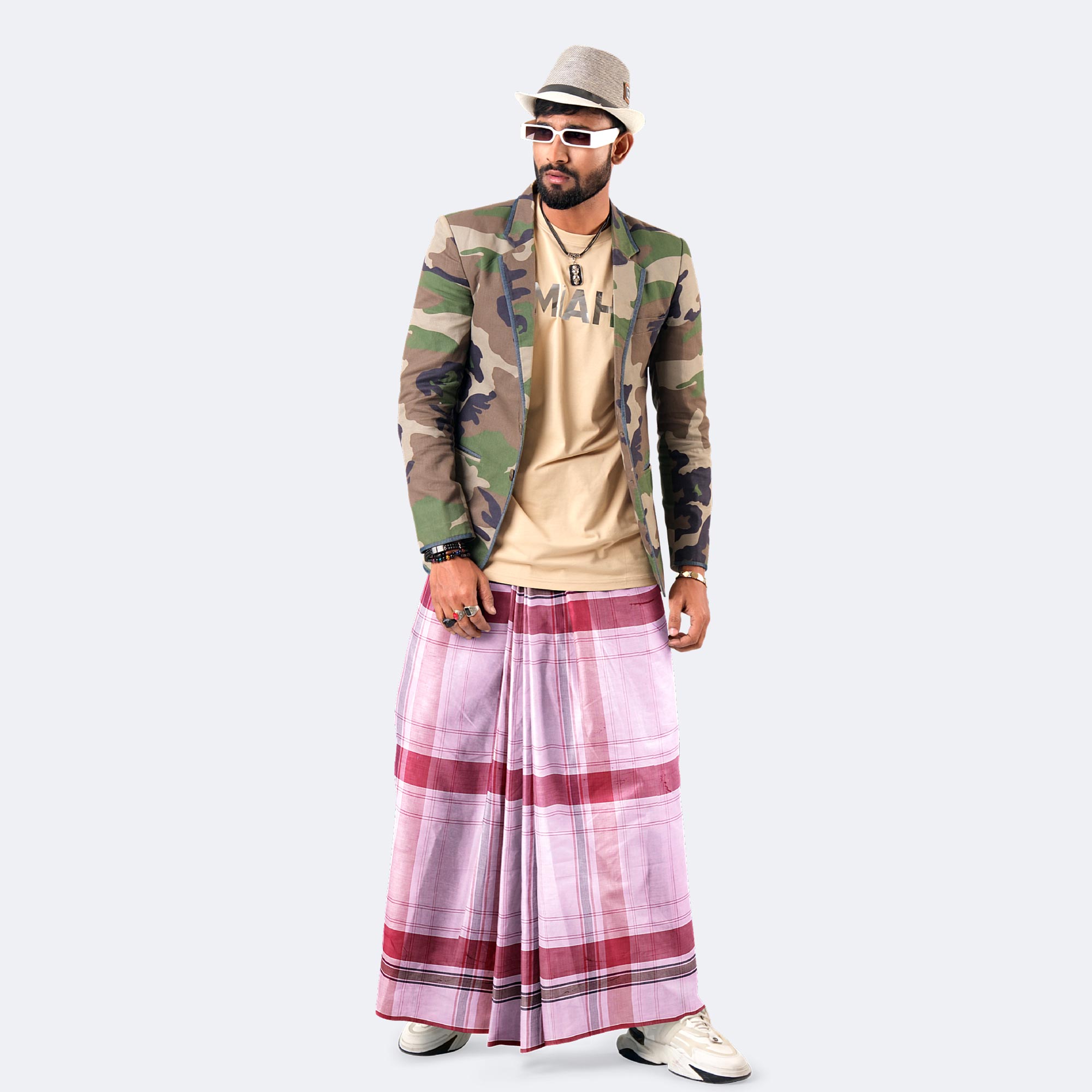 Men’s Classic Cotton Lungi – Convenient & Stylish - Torongo