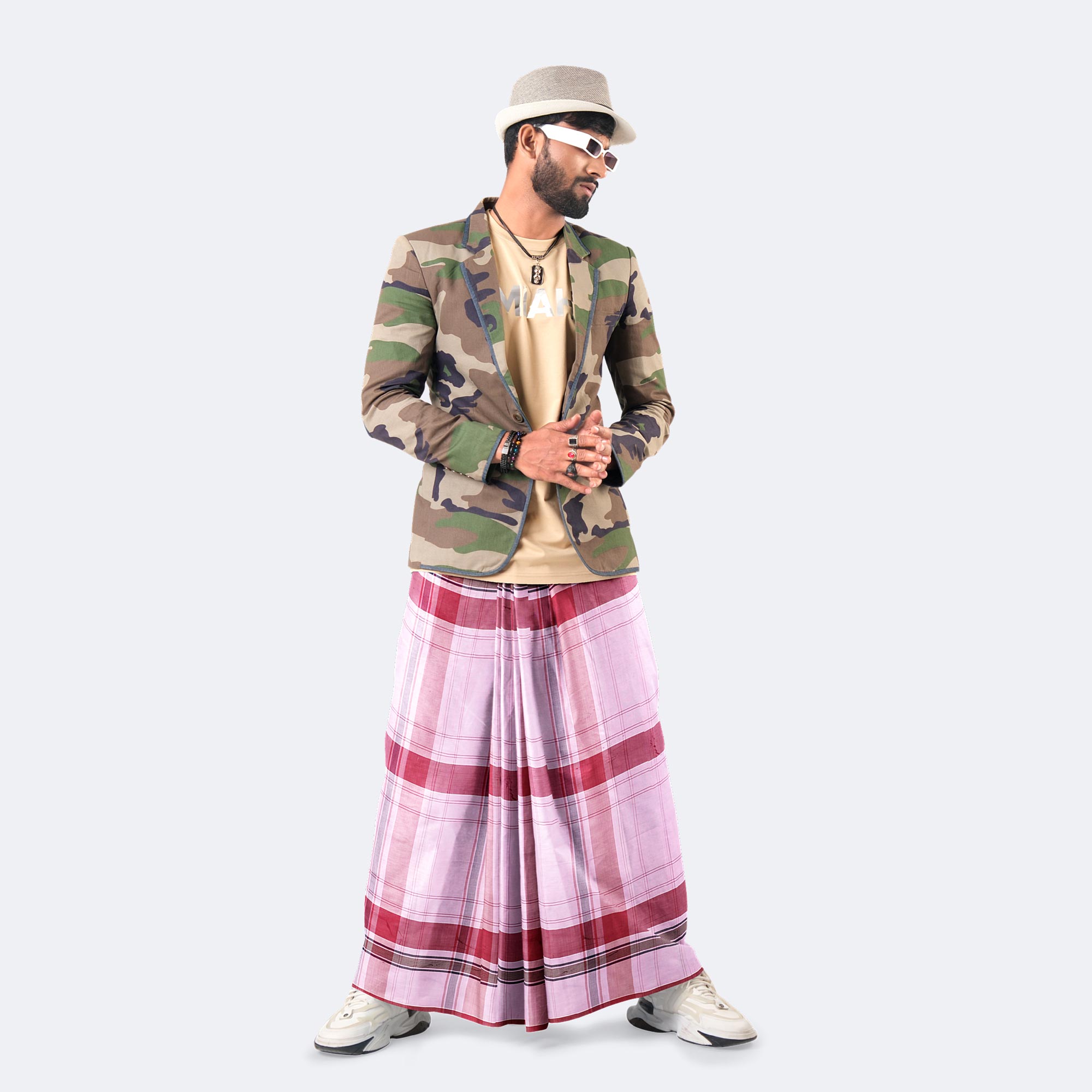 Men’s Classic Cotton Lungi – Convenient & Stylish - Torongo