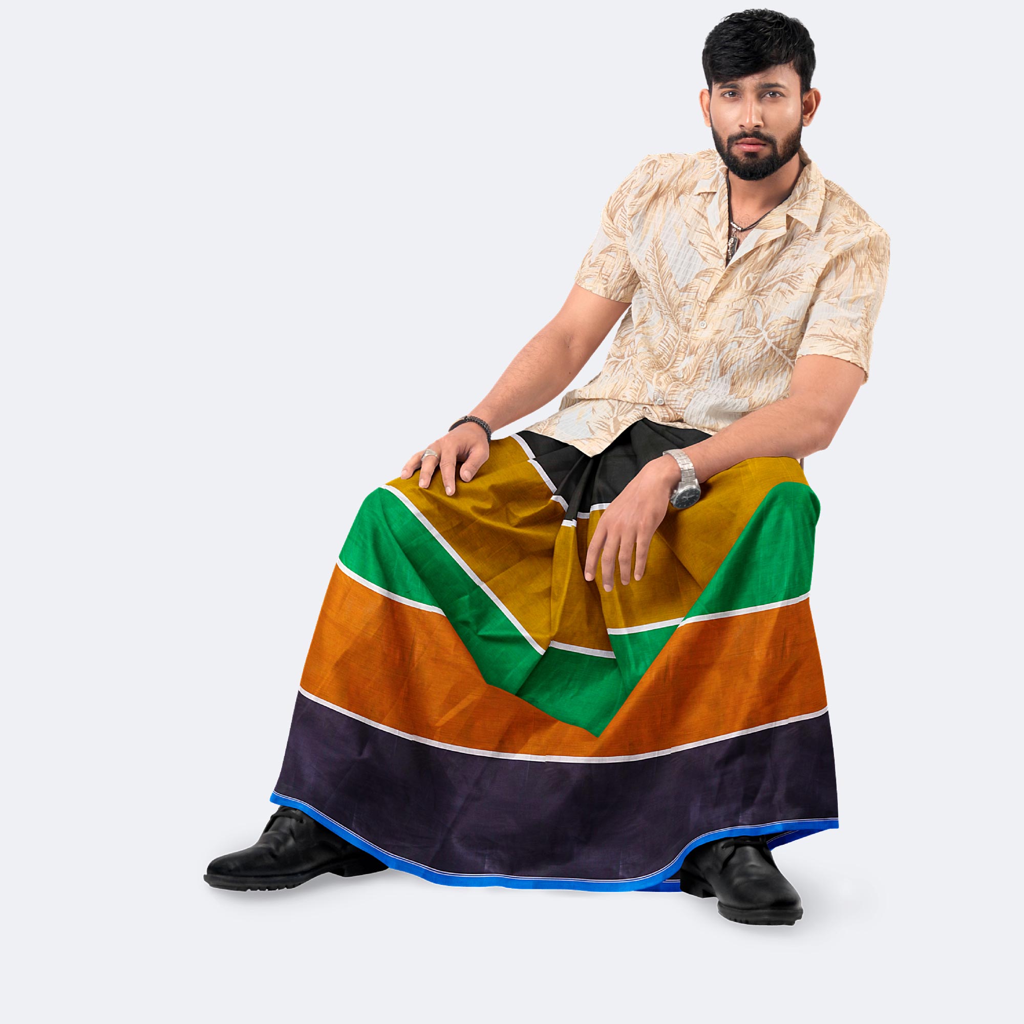 Men’s Comfortable Classic Cotton Lungi – Perfect for Every Day - Torongo