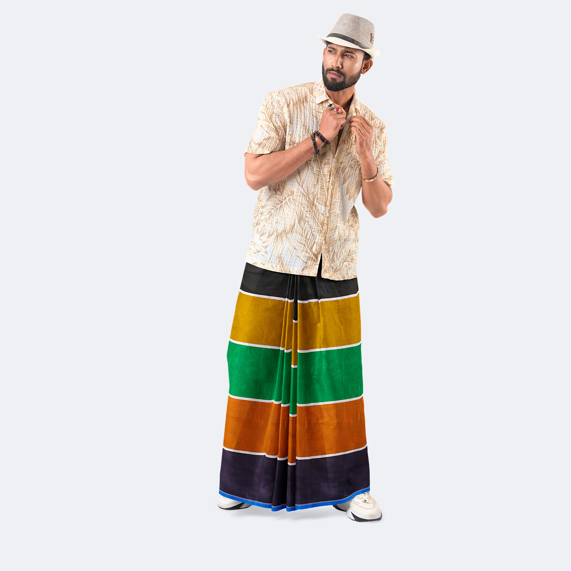 Men’s Comfortable Classic Cotton Lungi – Perfect for Every Day - Torongo