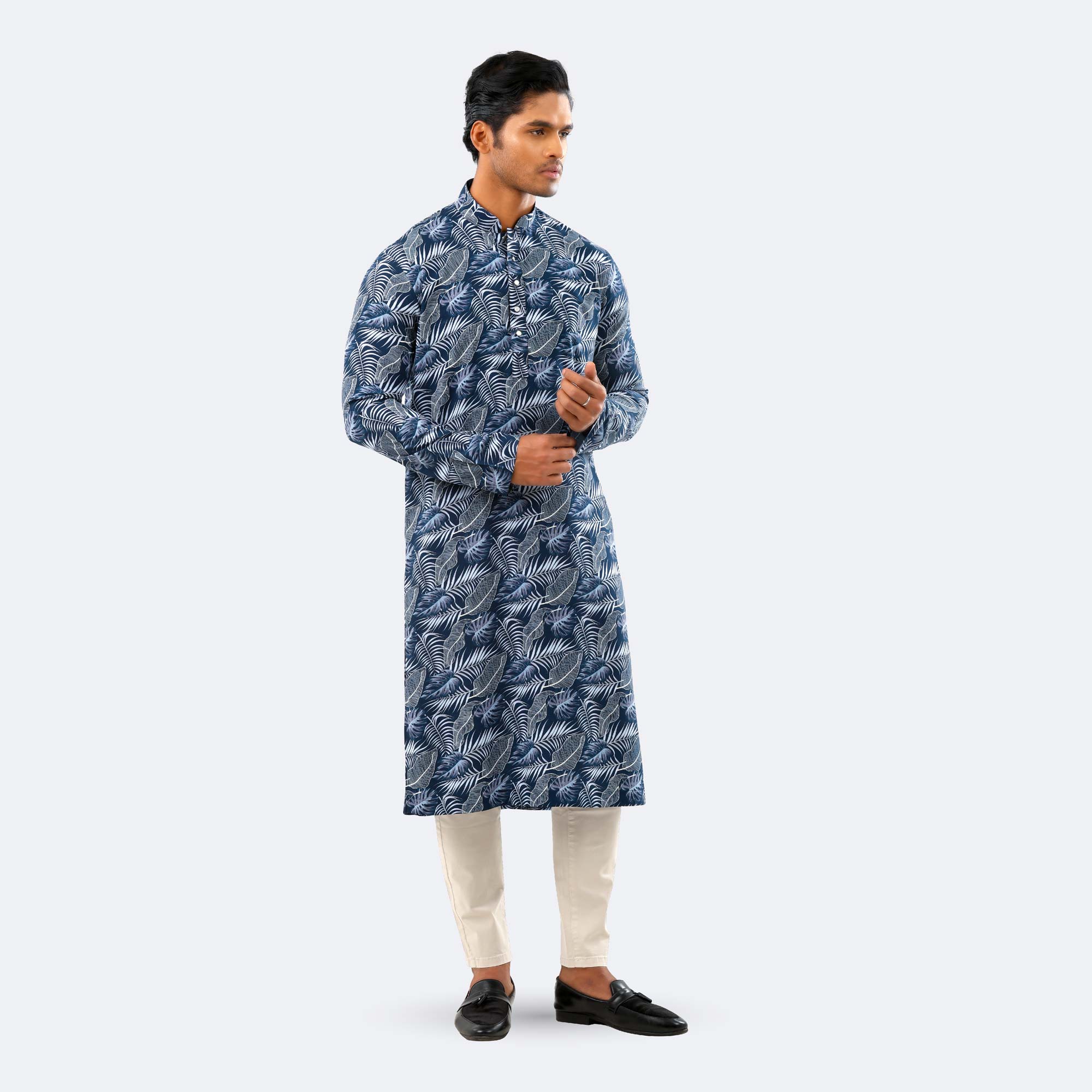 Men’s Printed Lightweight Viscose Panjabi