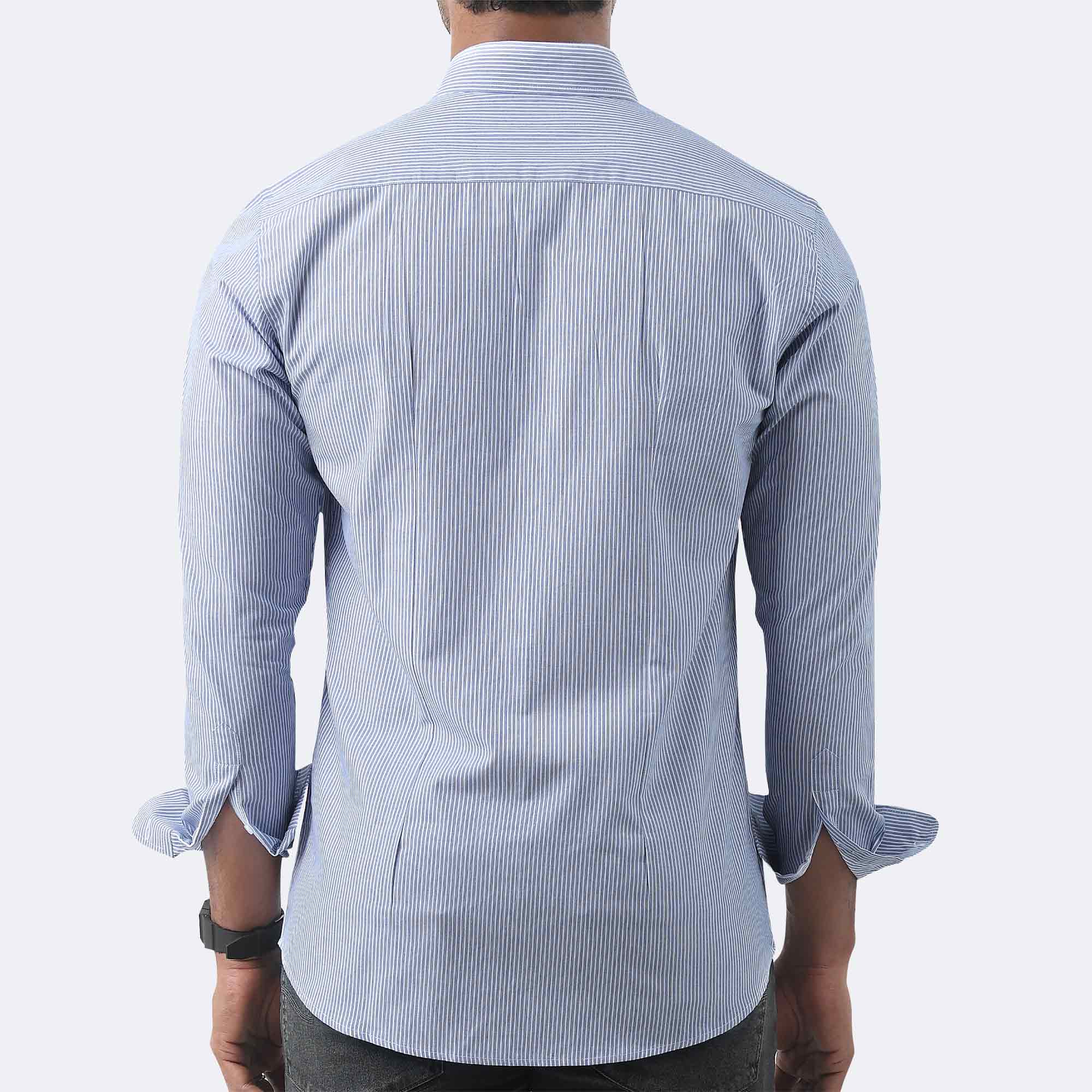 Yarn-Dyed Fine Cotton Shirt
