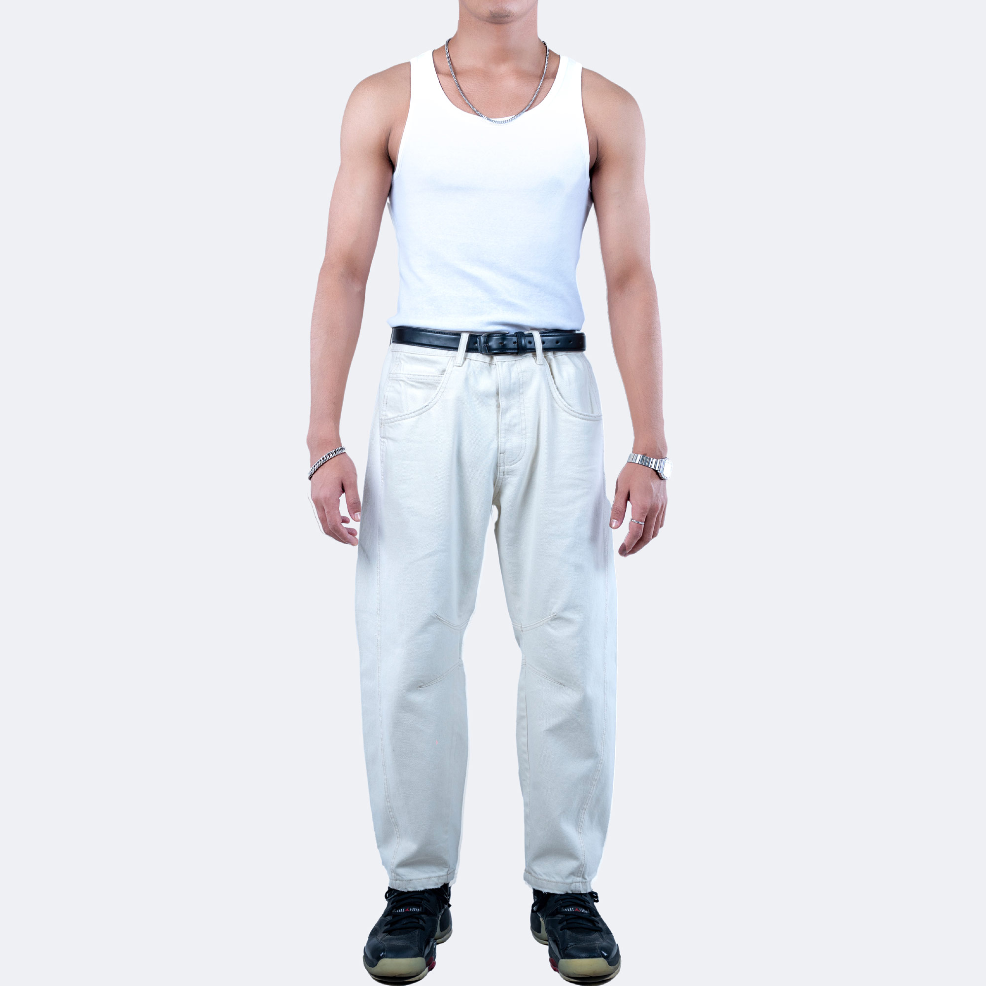 Off-White Baggy Bow Pants for Men