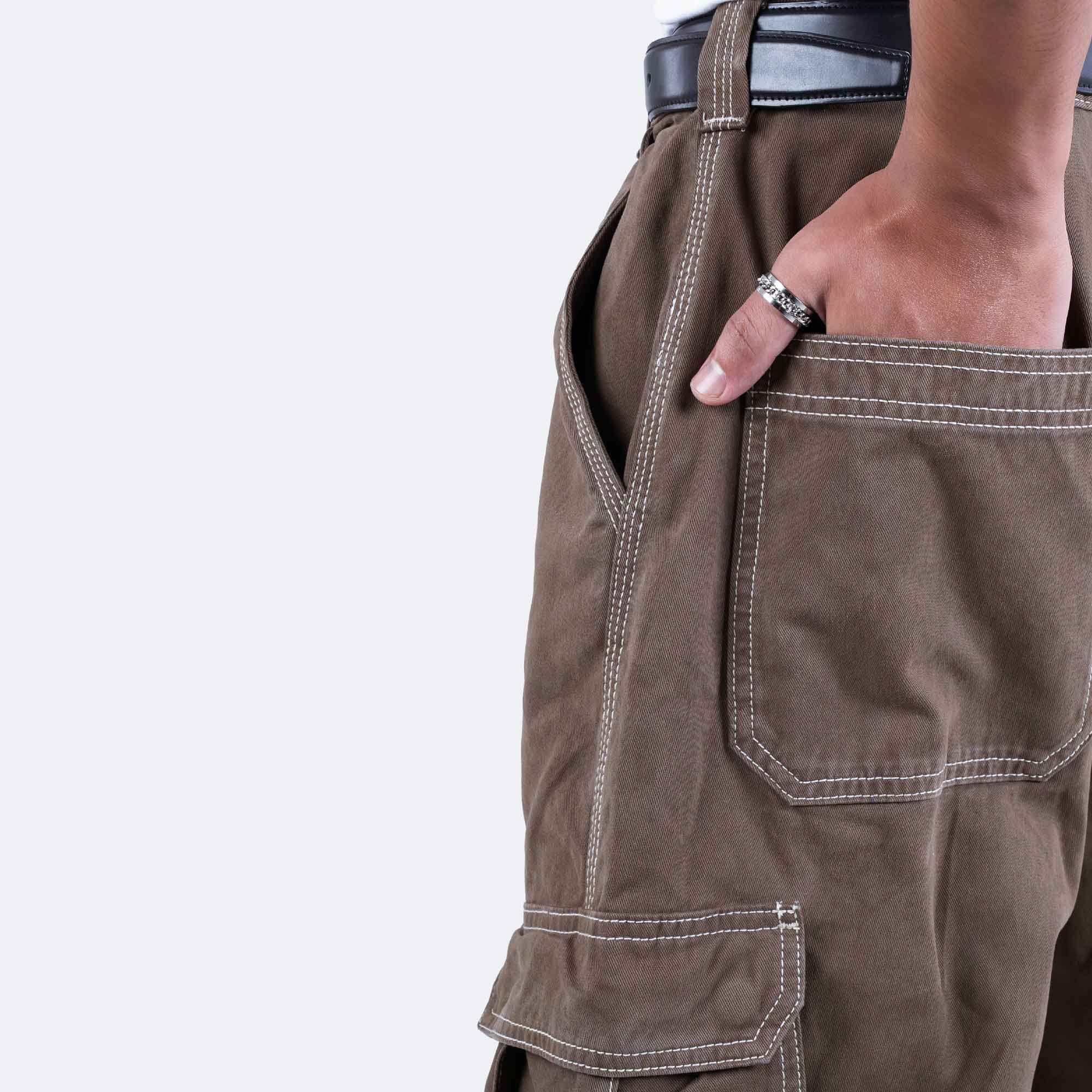 Stylish Khaki Baggy Pants for Men
