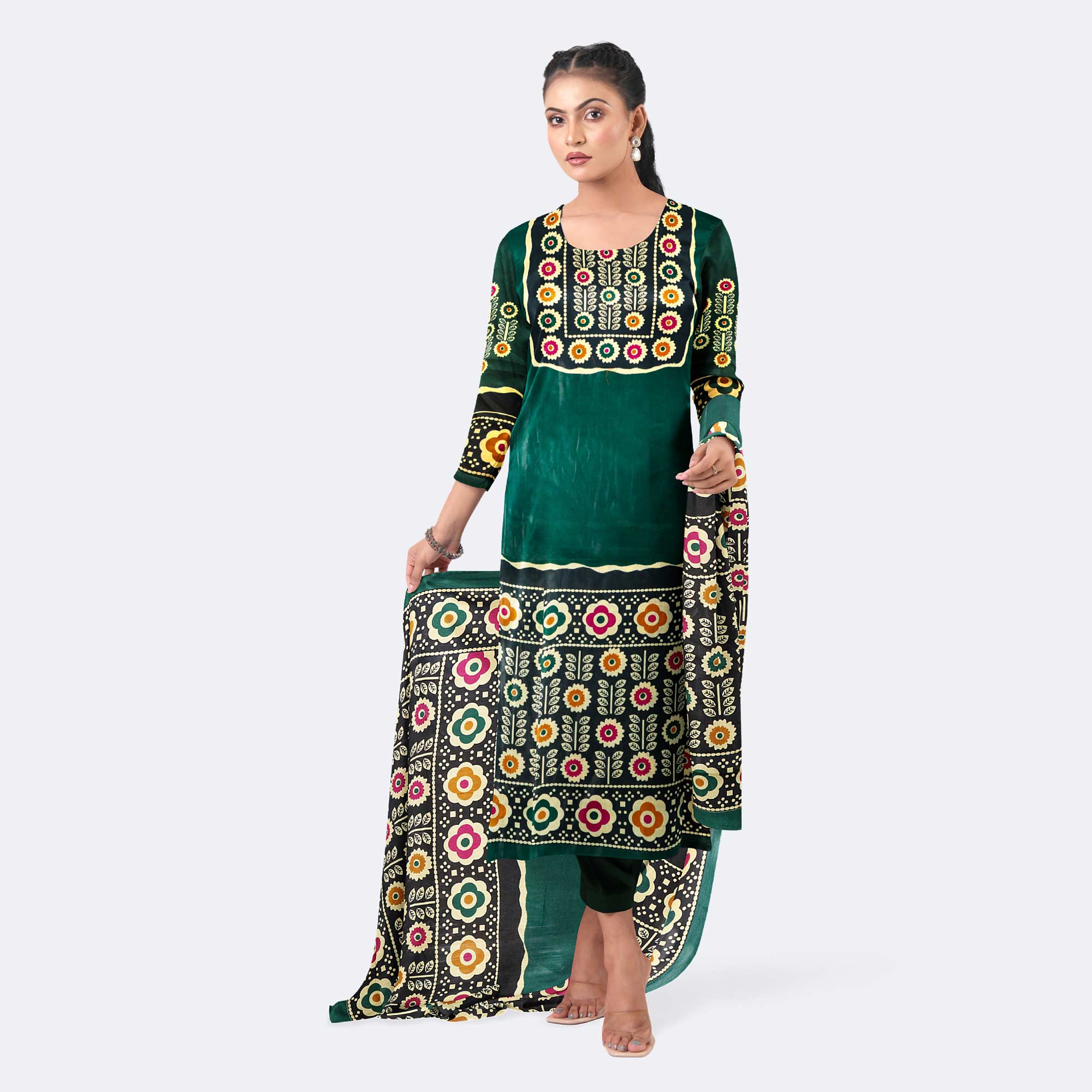 Women's Cotton Printed Salwar Kameez - Jui