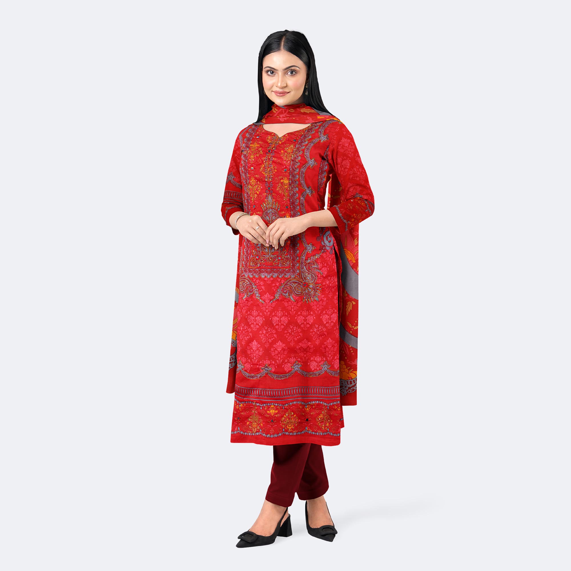 Women's Ethnic Cotton Salwar Kameez