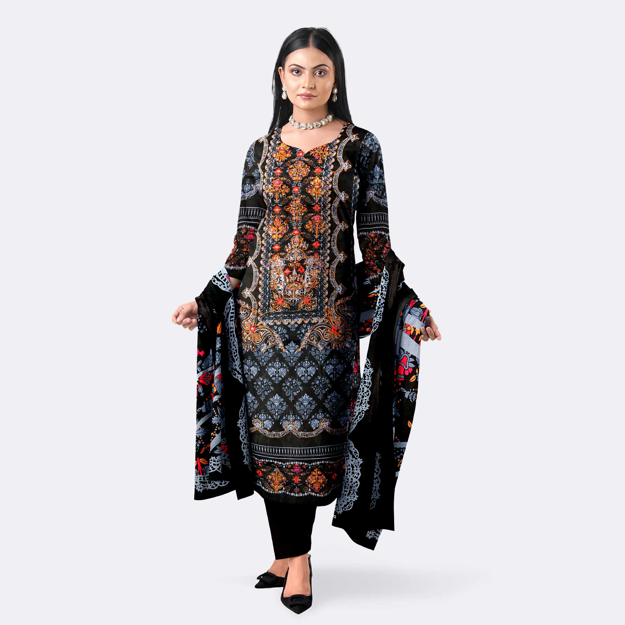 Women's Comfortable Cotton Printed Salwar Kameez