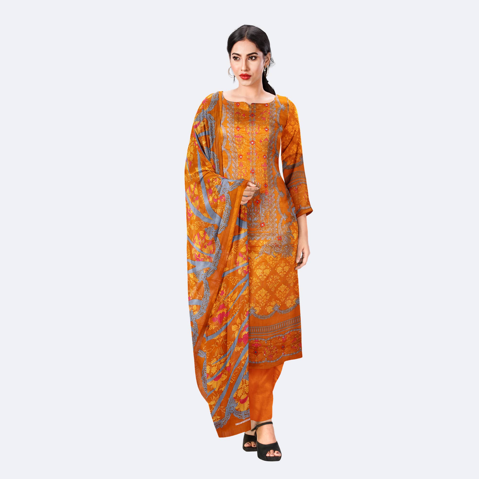 Fashionable Printed Cotton Salwar Kameez