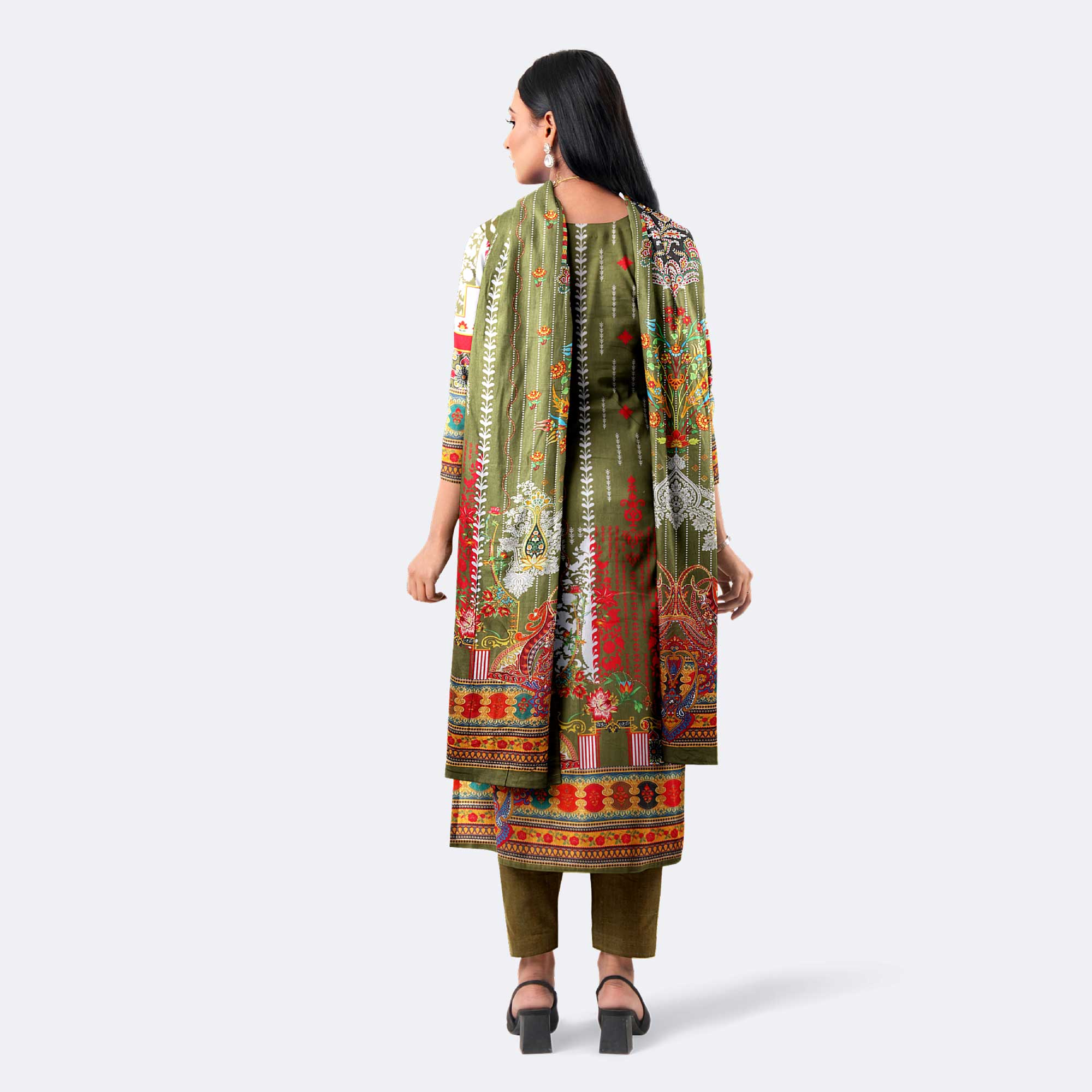 Women's Digital Printed Cotton Salwar Kameez