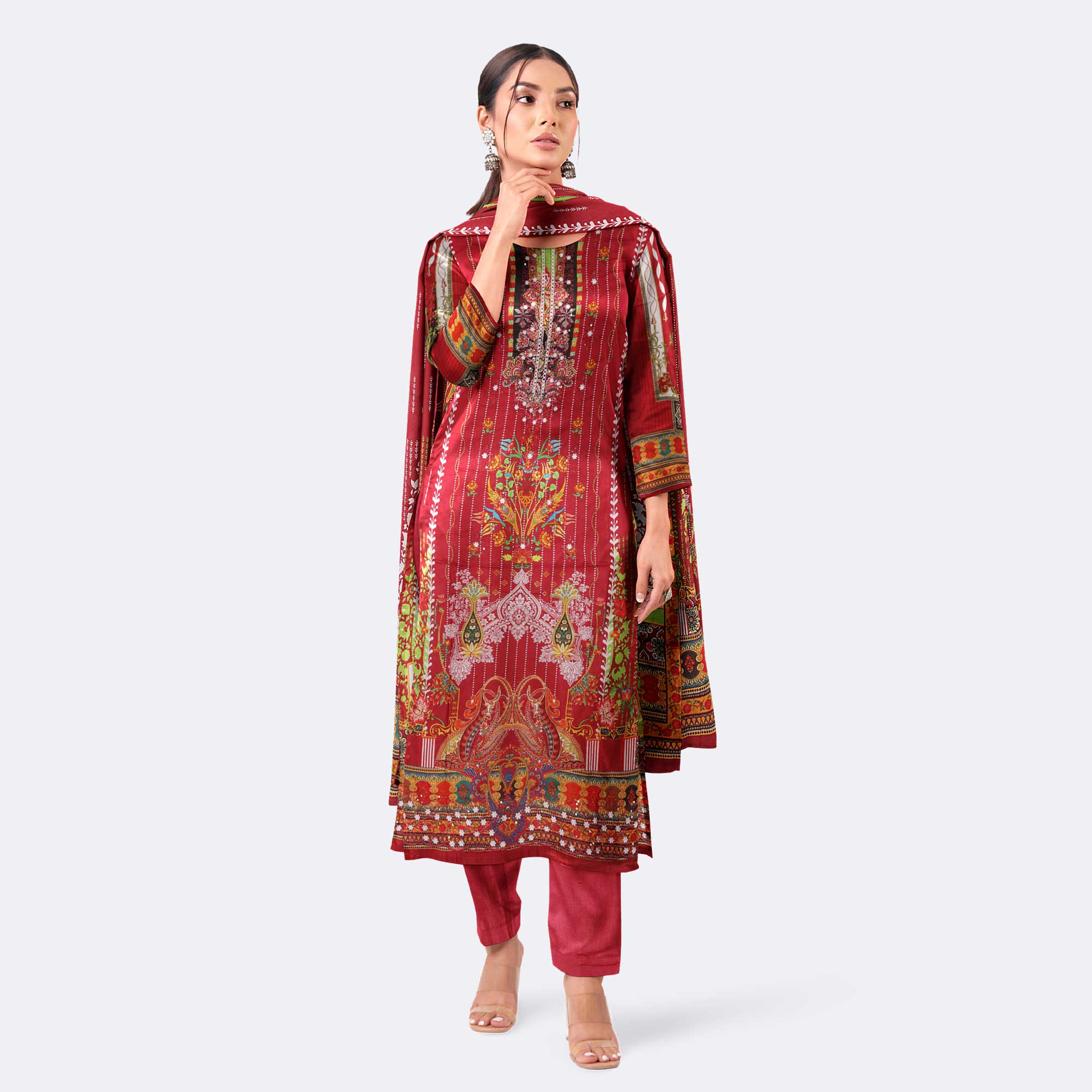 Women's Trendy Digital Printed Salwar Kameez