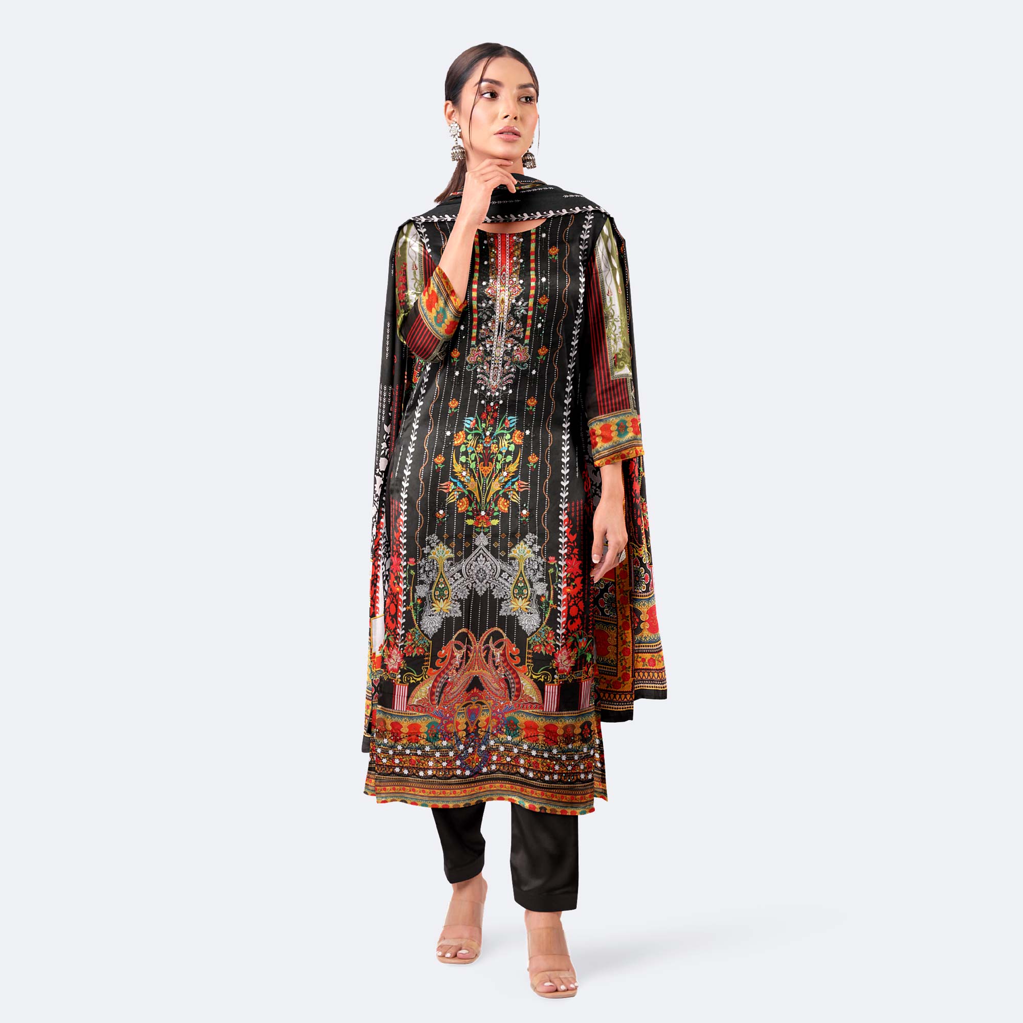 Digital Printed Cotton Salwar Kameez